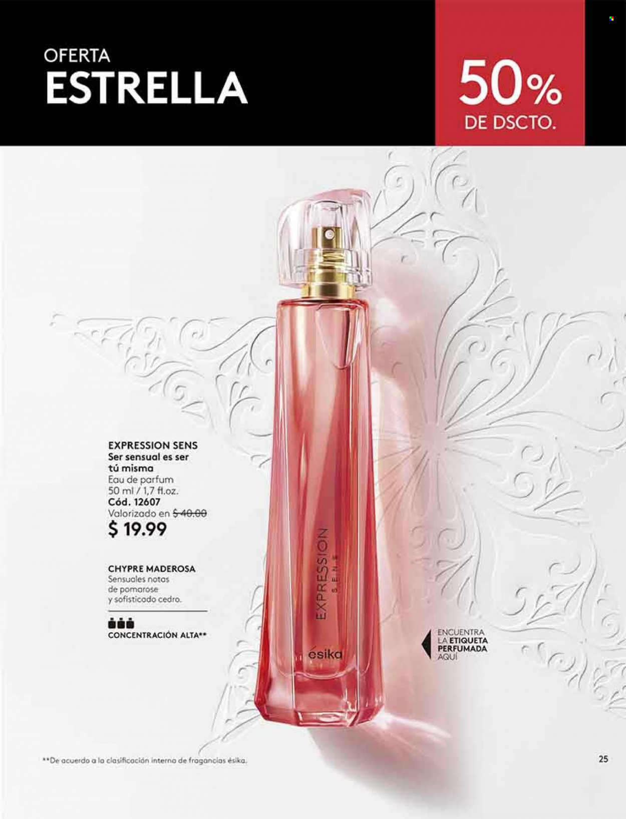 thumbnail - Folleto actual Ésika - Ventas - perfume. Página 25.
