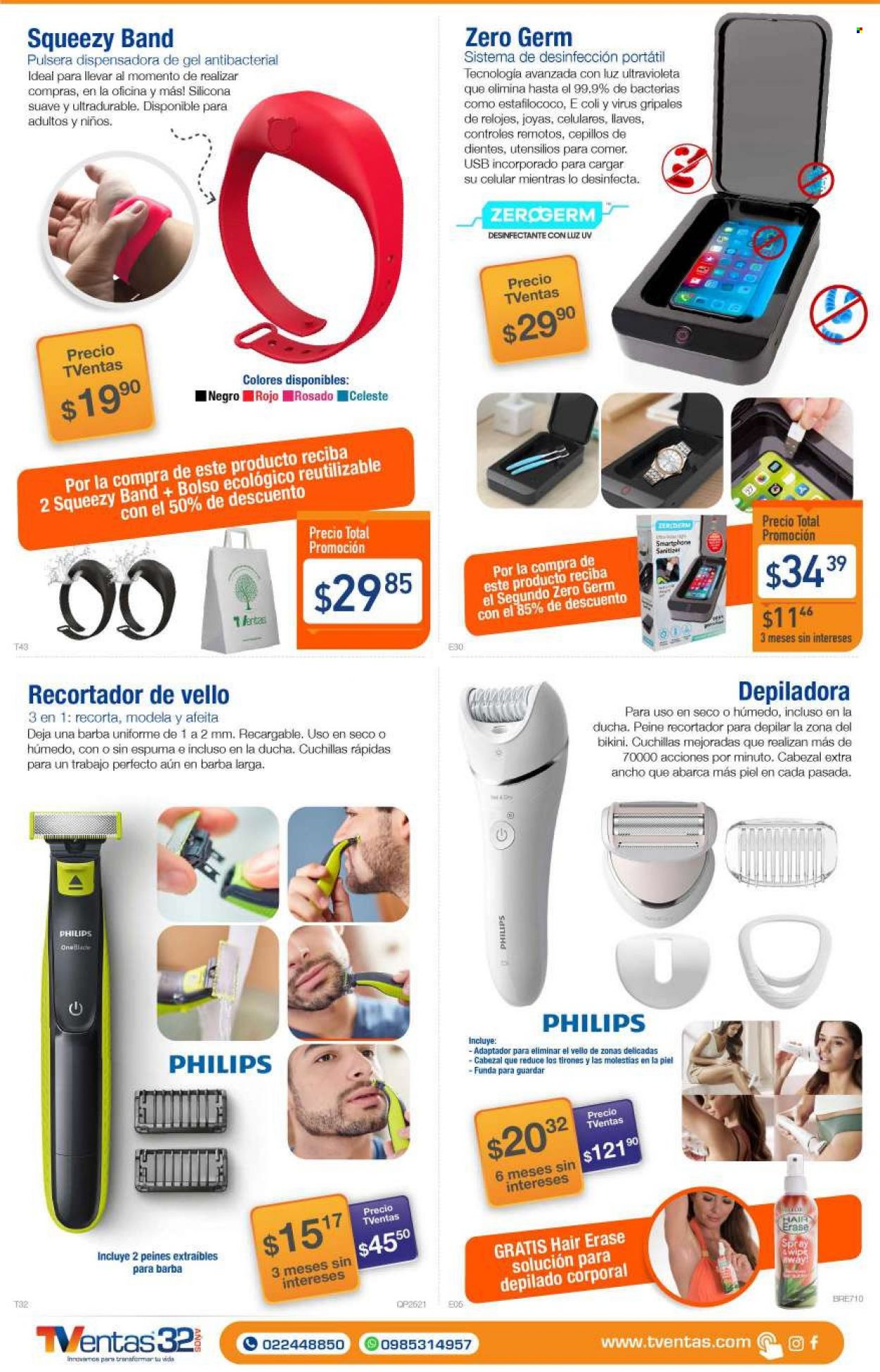 thumbnail - Folleto actual TVentas - 11.9.2021 - 19.9.2021 - Ventas - bolso, Philips, smartphone, celular, cepillo de dientes, depilador. Página 2.