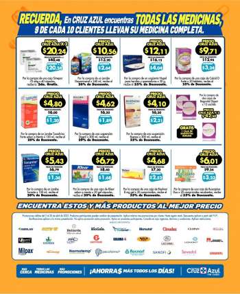 Folleto actual Farmacias Cruz Azul - 2.4.2022 - 30.4.2022.