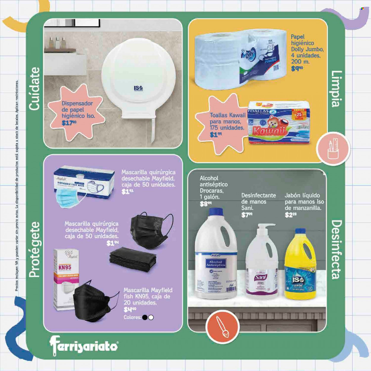 thumbnail - Folleto actual Mi Comisariato - Ventas - papel higienico, desinfectante, dispensador, dispensador de papel higiénico, dispensador de toallas, toalla de baño. Página 43.