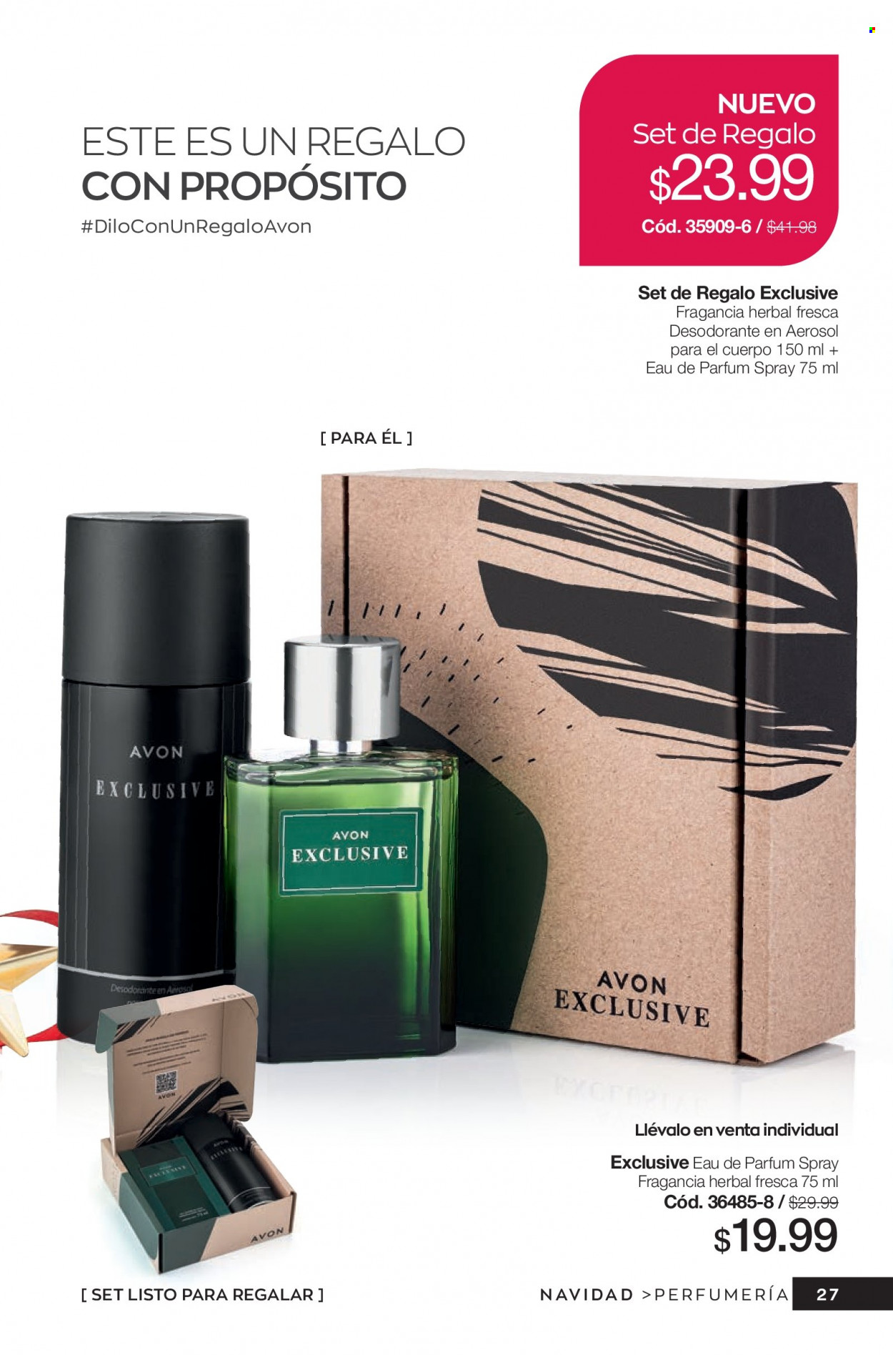 thumbnail - Folleto actual Avon - Ventas - perfume, desodorante. Página 27.