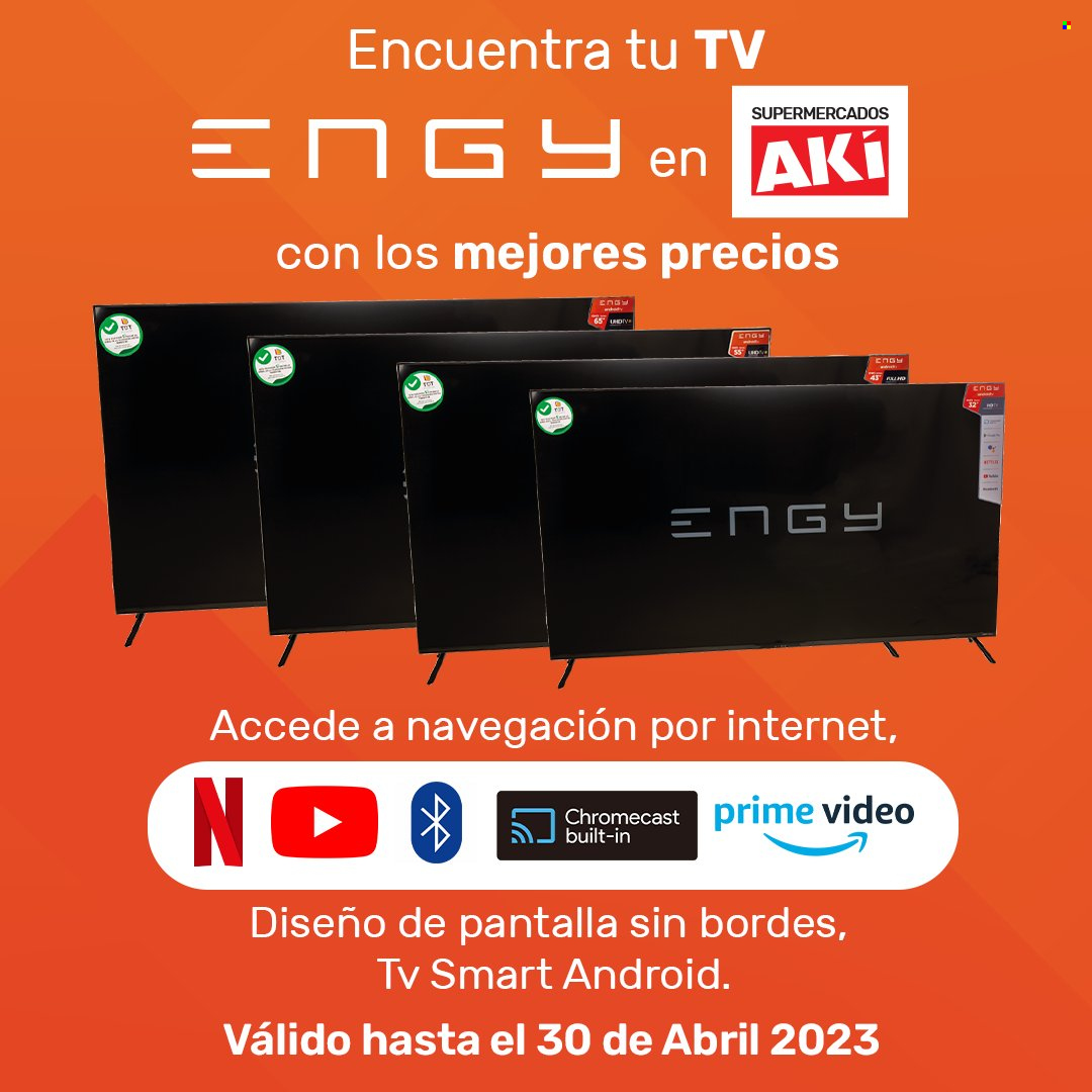 thumbnail - Folleto actual Akí - 4.12.2022 - 30.4.2023 - Ventas - Smart TV, Chromecast. Página 1.