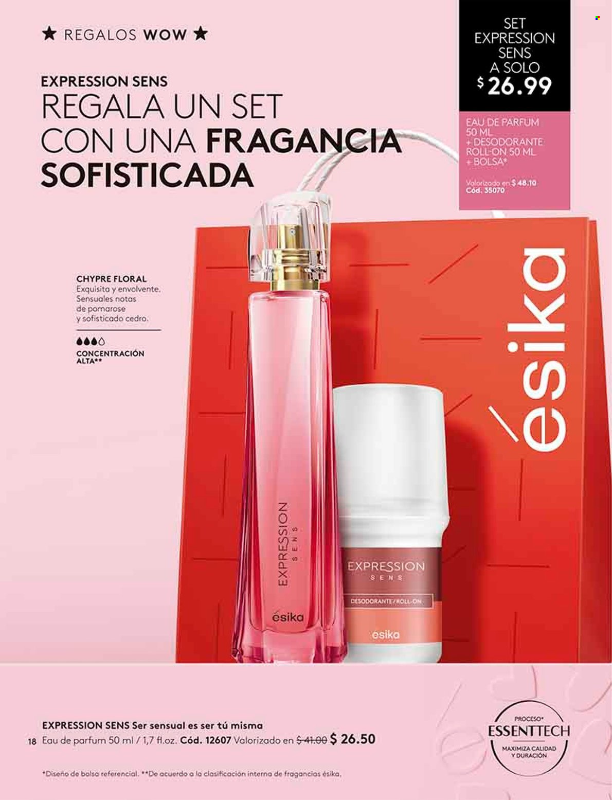 thumbnail - Folleto actual Ésika - Ventas - desodorante de bola, perfume, desodorante. Página 18.