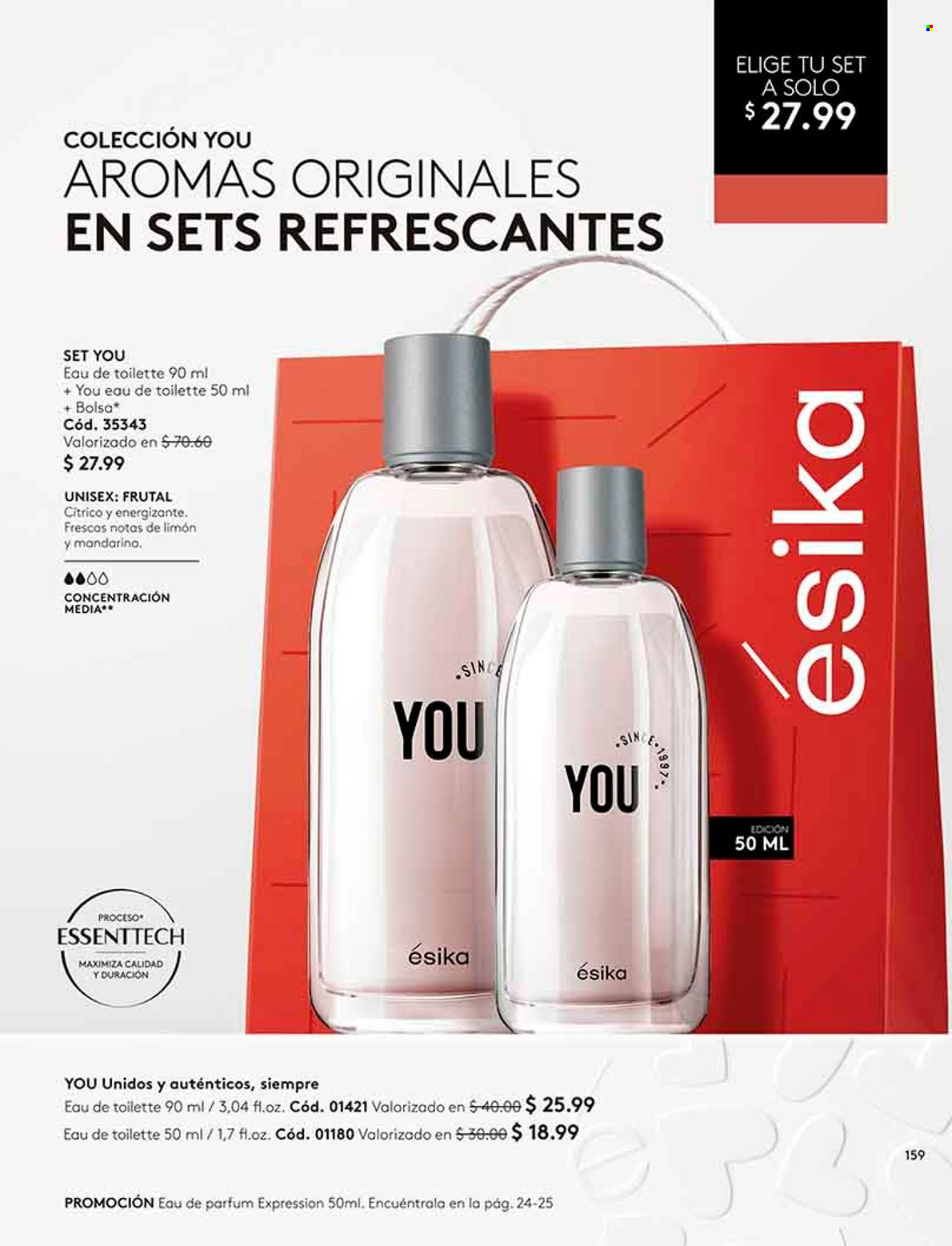 thumbnail - Folleto actual Ésika - Ventas - perfume, eau de toilette. Página 163.