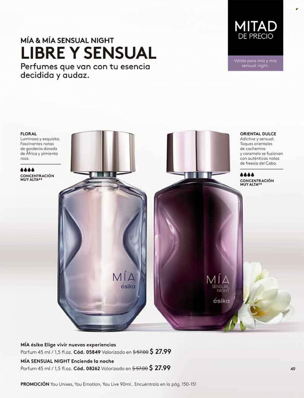 thumbnail - Folleto actual Ésika - Ventas - perfume. Página 49.