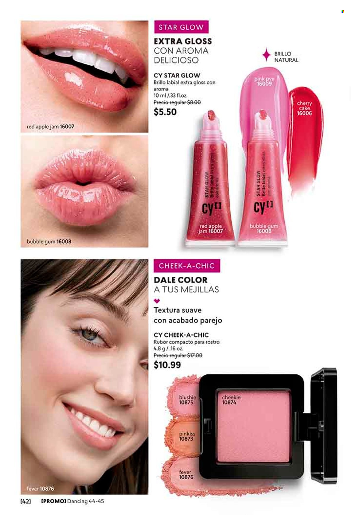 thumbnail - Folleto actual Cyzone - Ventas - brillo de labios, labial, rubor compacto. Página 42.