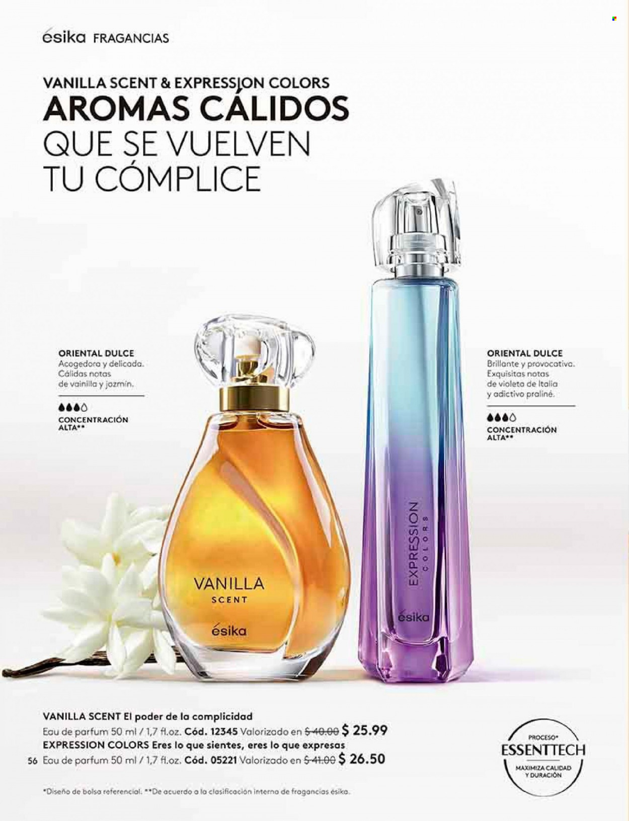 thumbnail - Folleto actual Ésika - Ventas - perfume. Página 56.