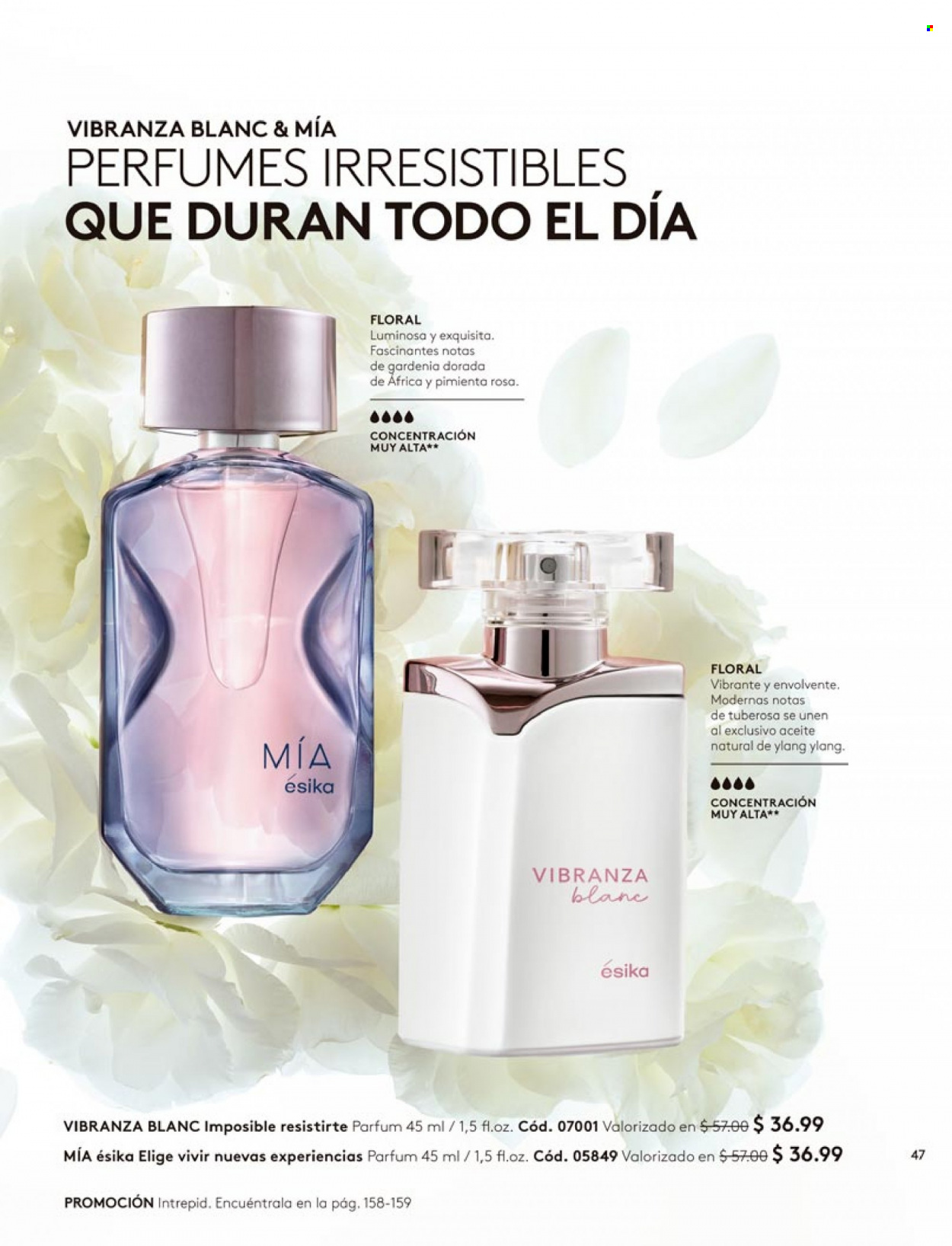 thumbnail - Folleto actual Ésika - Ventas - perfume. Página 47.