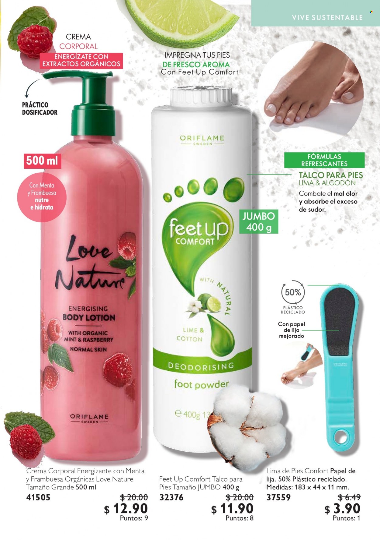 Folleto actual Oriflame - 13.5.2023 - 2.6.2023 - Ventas - loción corporal, crema corporal, talco para pies. Página 45.