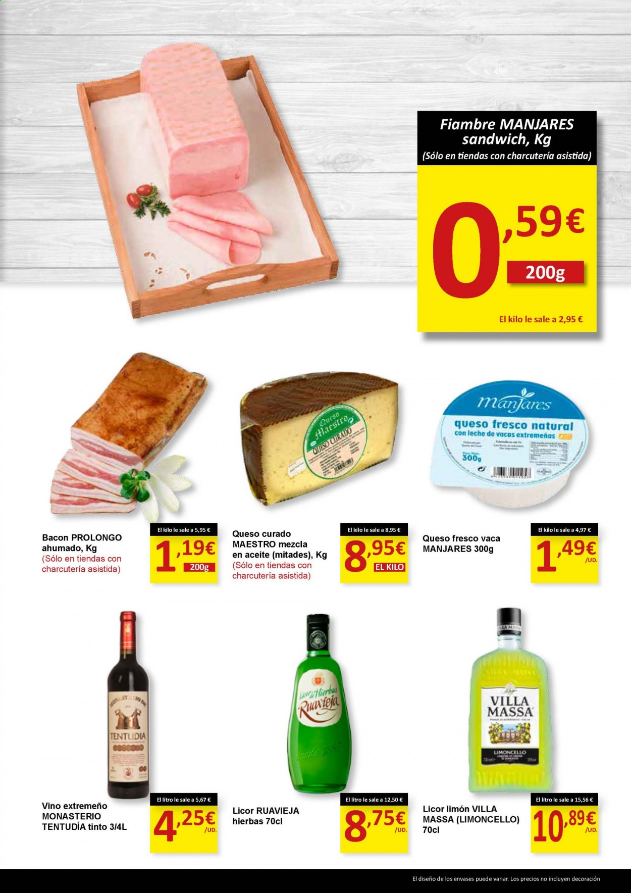 thumbnail - Folleto actual SPAR - 15/01/21 - 31/01/21 - Ventas - sandwich, bacón, fiambre, queso curado, queso fresco, vino, licor, limoncello. Página 11.