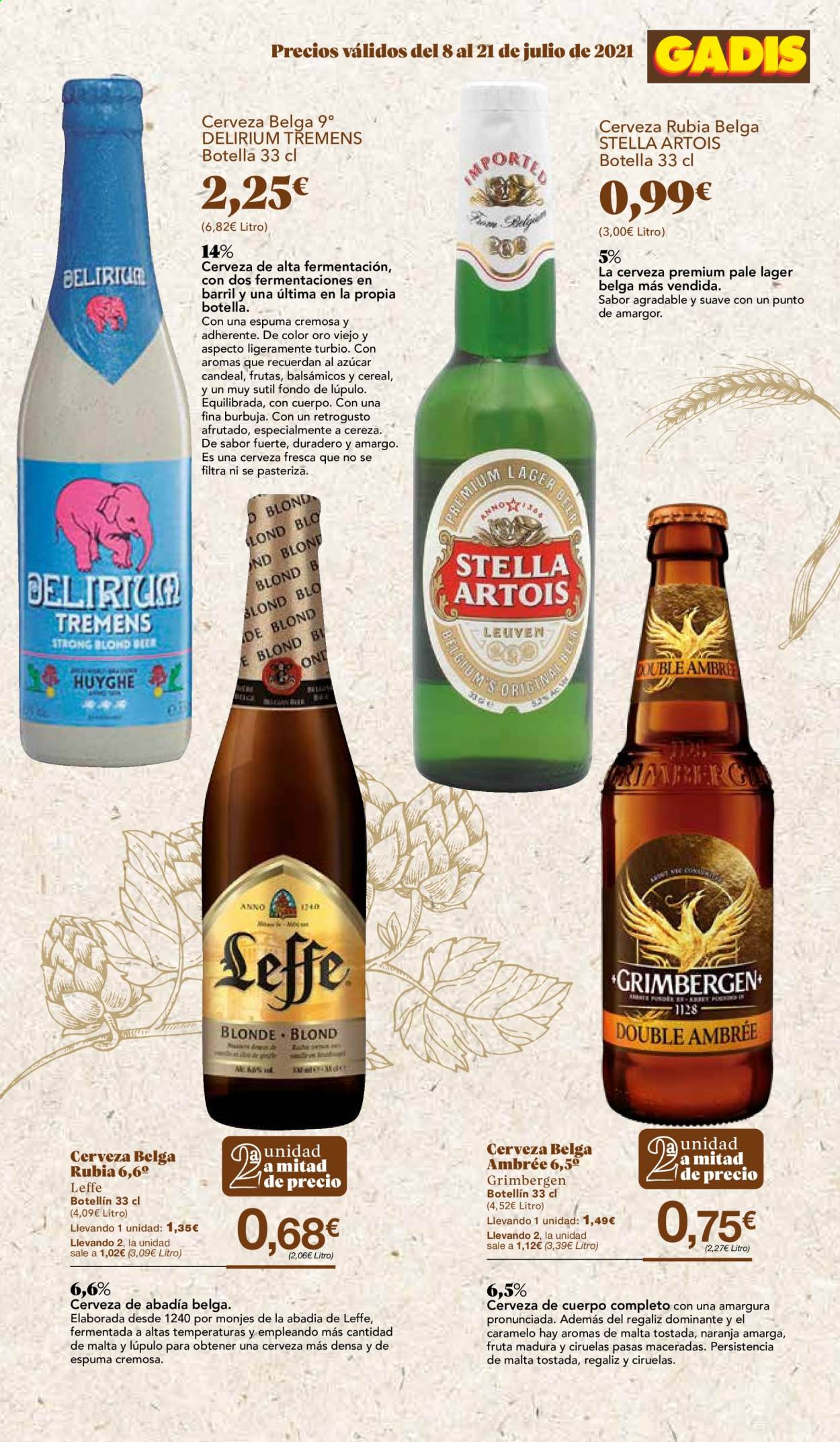 thumbnail - Folleto actual Gadis - 08/07/21 - 21/07/21 - Ventas - cerveza rubia, Grimbergen, Leffe, Stella Artois, bebida alcohólica, ciruela, pasas, Nike, azúcar. Página 17.
