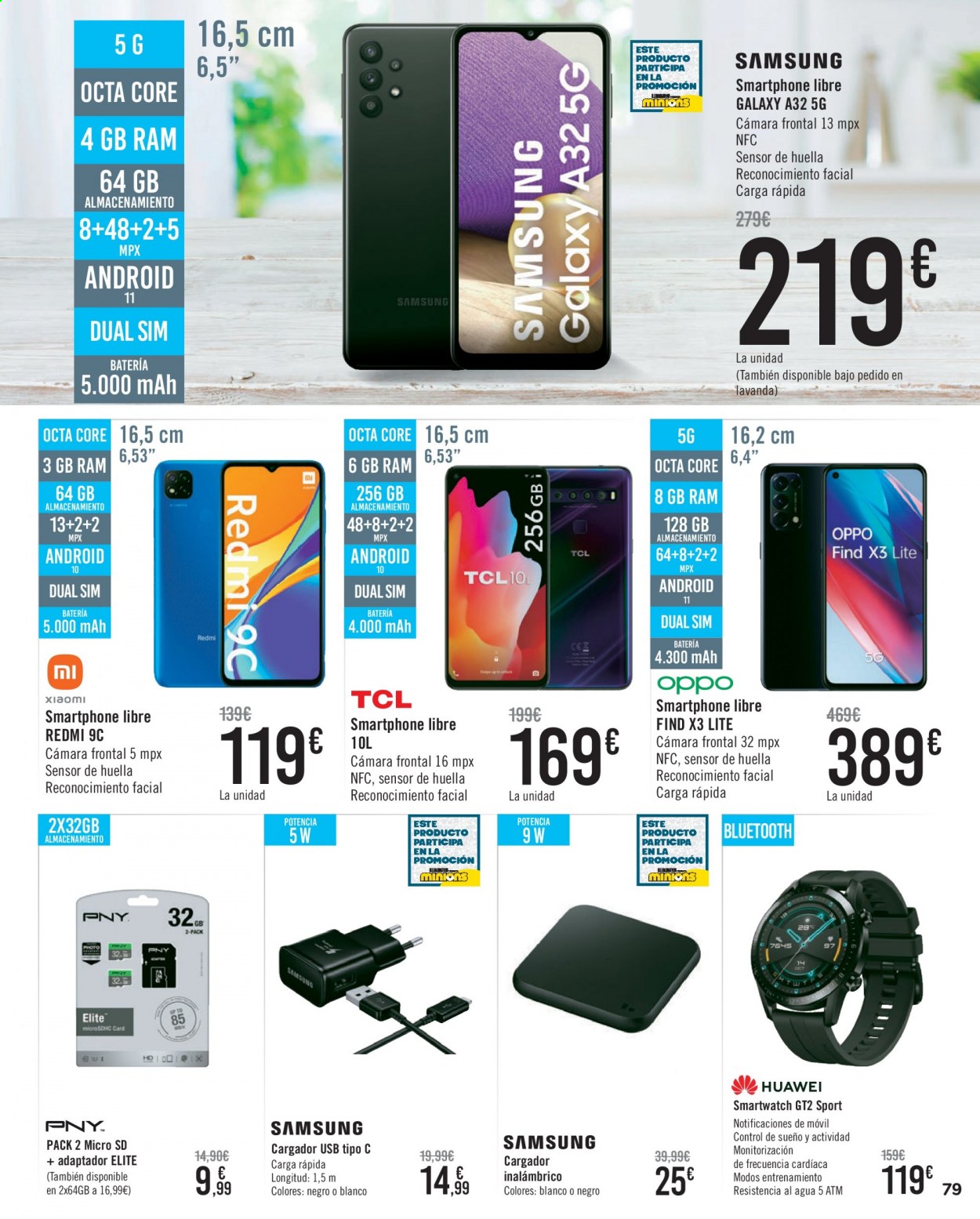 thumbnail - Folleto actual Carrefour - 26/08/21 - 09/09/21 - Ventas - Xiaomi, Huawei, Samsung, smartphone, celular, cargador inalámbrico, smartwatch, cargador. Página 79.