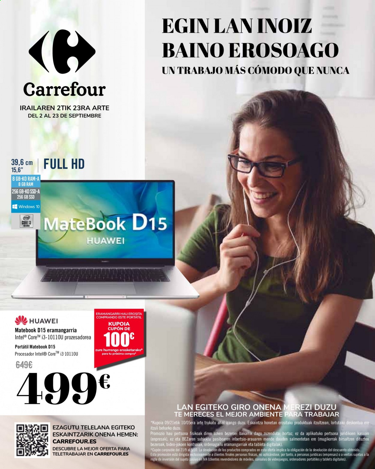 thumbnail - Folleto actual Carrefour - 02/09/21 - 23/09/21 - Ventas - Huawei, cónsola. Página 1.