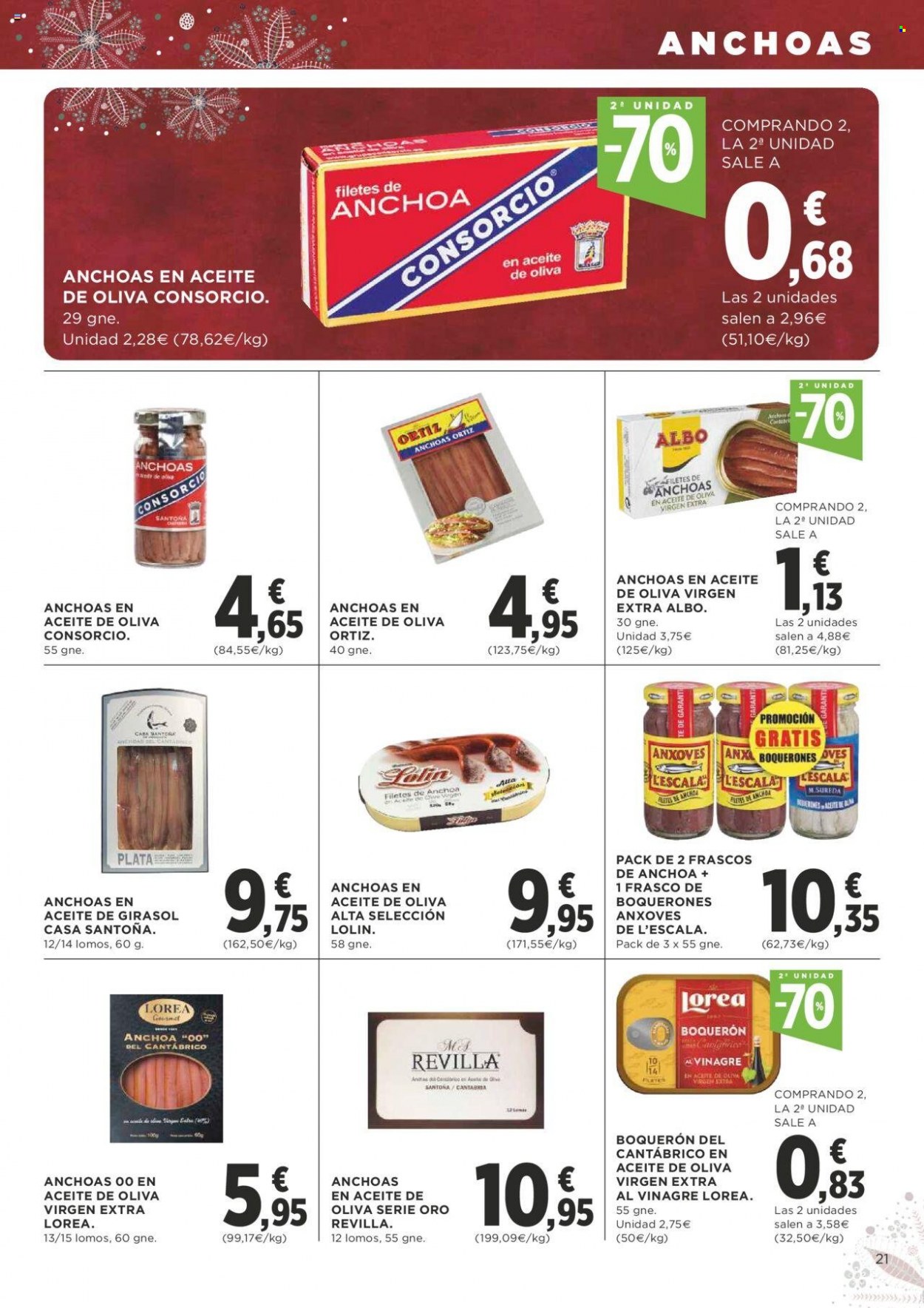 thumbnail - Folleto actual Supercor supermercados - 18/11/21 - 01/12/21 - Ventas - anchoa, boquerón, vinagre. Página 21.