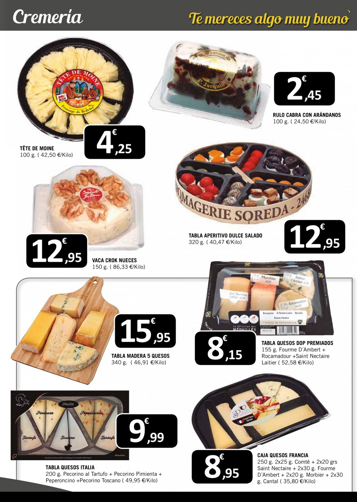 thumbnail - Folleto actual E.Leclerc - 24/11/21 - 04/12/21 - Ventas - queso, Cantal, Fourme d'Ambert, pecorino, nueces, aperitivo. Página 21.