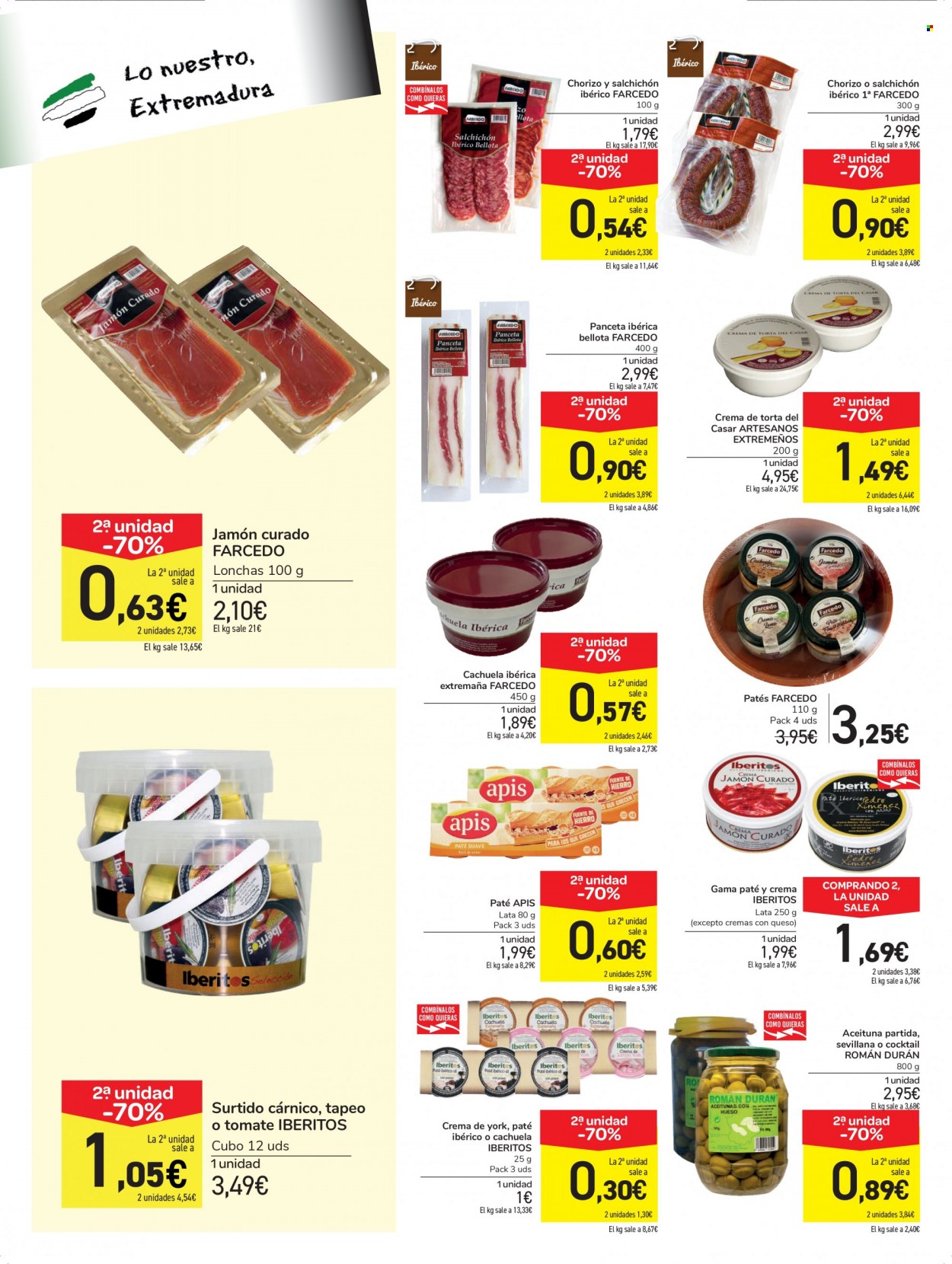 thumbnail - Folleto actual Carrefour - 26/11/21 - 14/12/21 - Ventas - tomate, torta, jamón, chorizo, jamón curado, salchichón, panceta, paté, aceituna. Página 4.