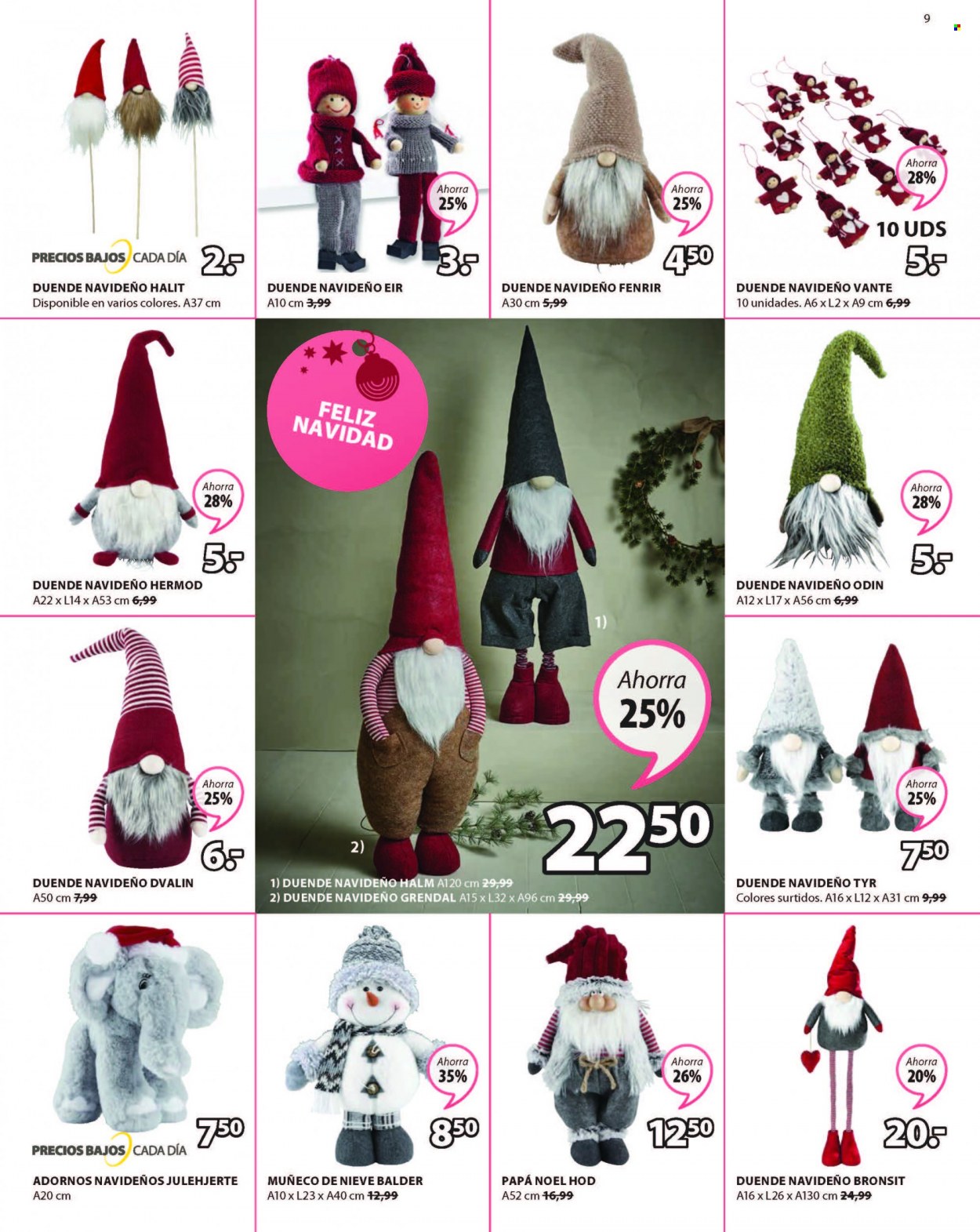 thumbnail - Folleto actual JYSK - 29/11/21 - 15/12/21 - Ventas - adornos de Navidad, muñeco de nieve, adorno. Página 9.