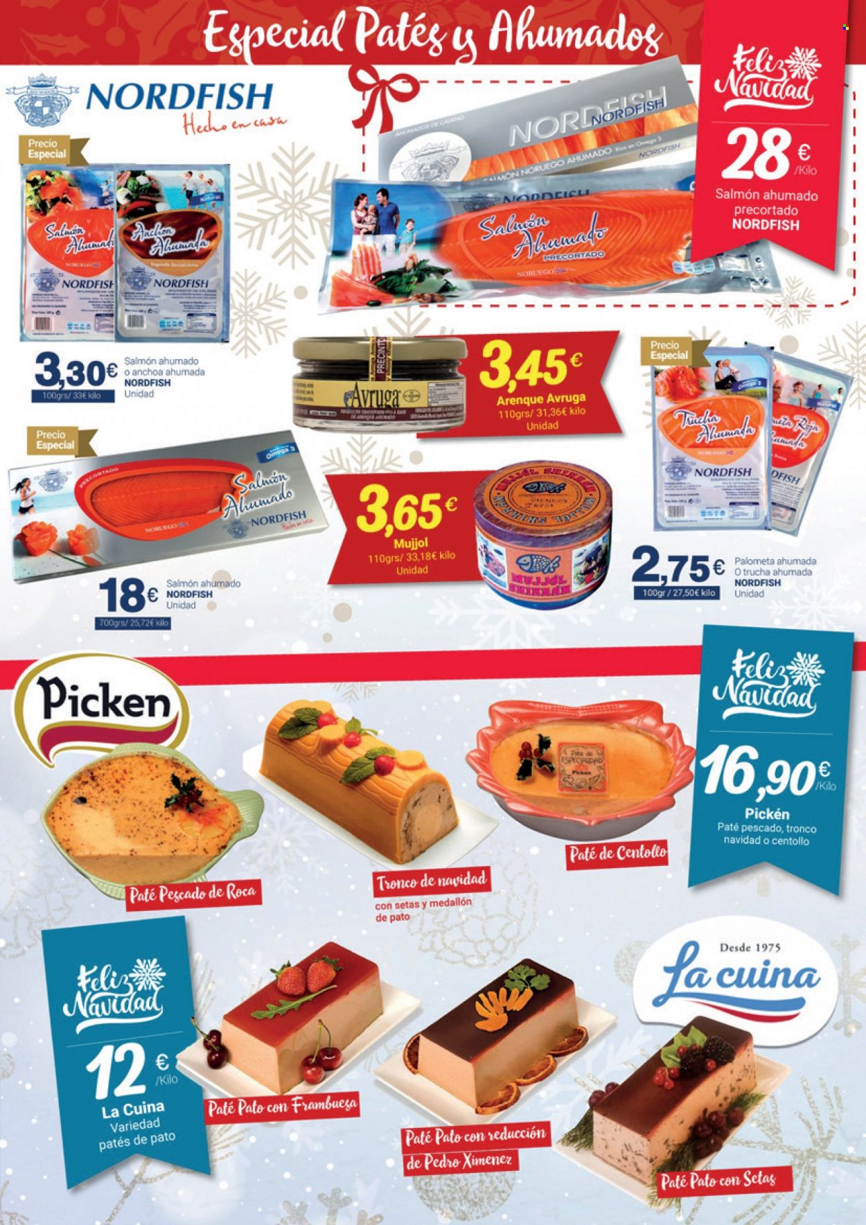 thumbnail - Folleto actual Supermercados Plaza - 01/12/21 - 15/12/21 - Ventas - pato, anchoa, arenque, salmón, salmón ahumado, pescado, paté. Página 21.