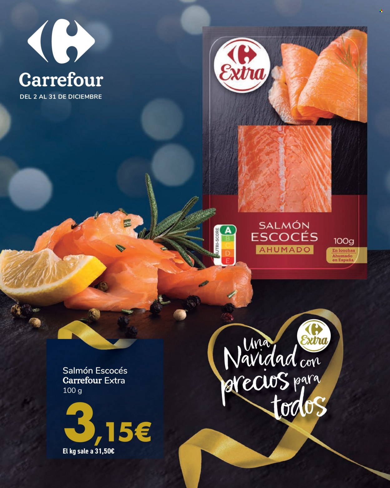 thumbnail - Folleto actual Carrefour - 02/12/21 - 31/12/21 - Ventas - salmón. Página 1.