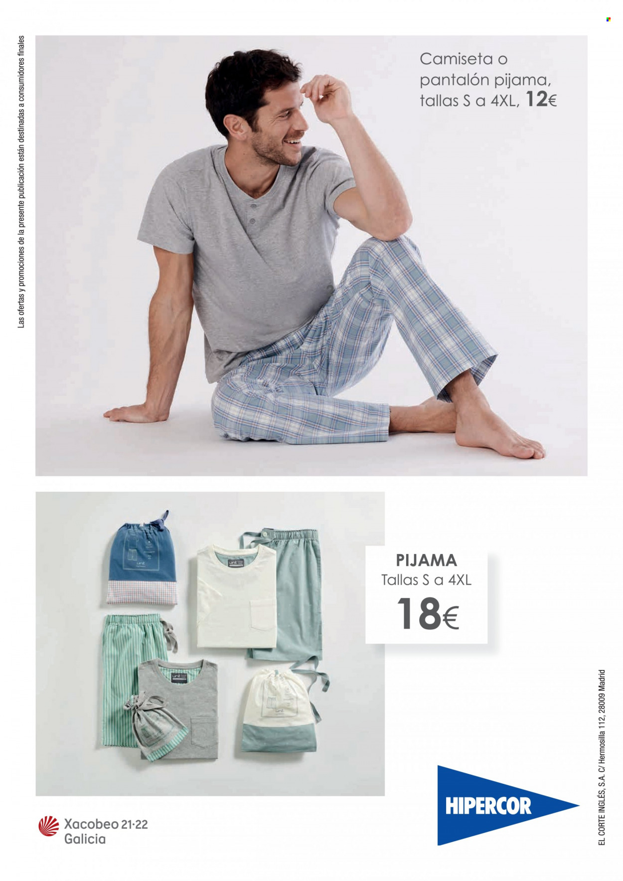 thumbnail - Folleto actual Hipercor - Ventas - pantalón, camiseta, pijama. Página 82.