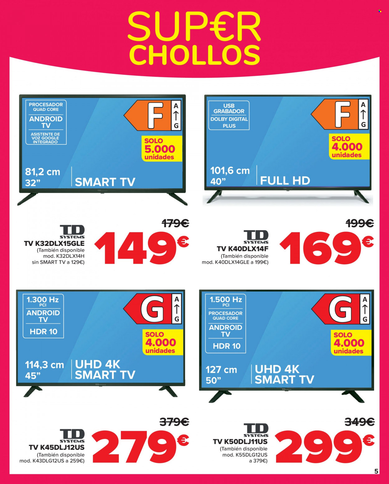thumbnail - Folleto actual Carrefour - 11/05/22 - 24/05/22 - Ventas - Smart TV, televisor. Página 5.