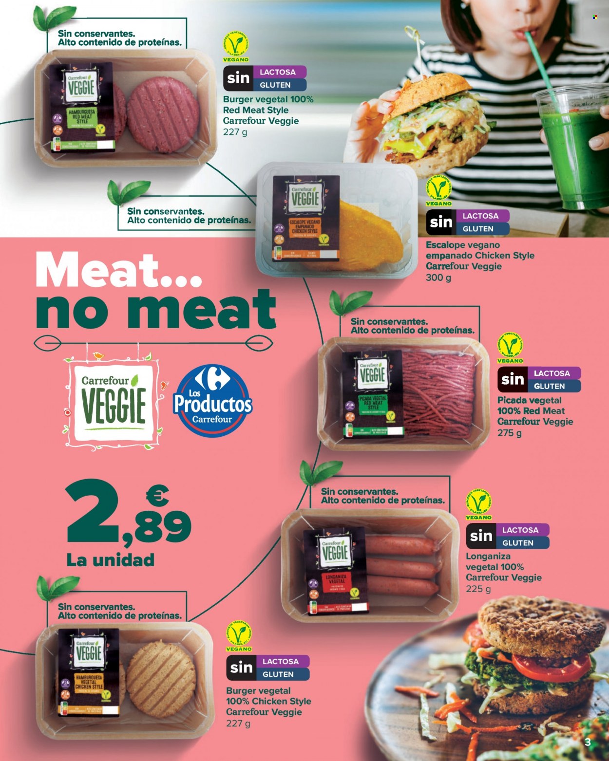 thumbnail - Folleto actual Carrefour - 11/05/22 - 24/05/22 - Ventas - hamburguesa, escalope. Página 3.