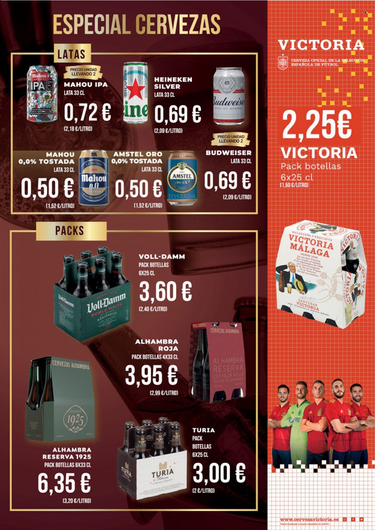 thumbnail - Folleto actual Supermercados Plaza - 16/05/22 - 31/05/22 - Ventas - Alhambra, Budweiser, Heineken, Mahou, Voll-Damm, cerveza, Amstel. Página 11.