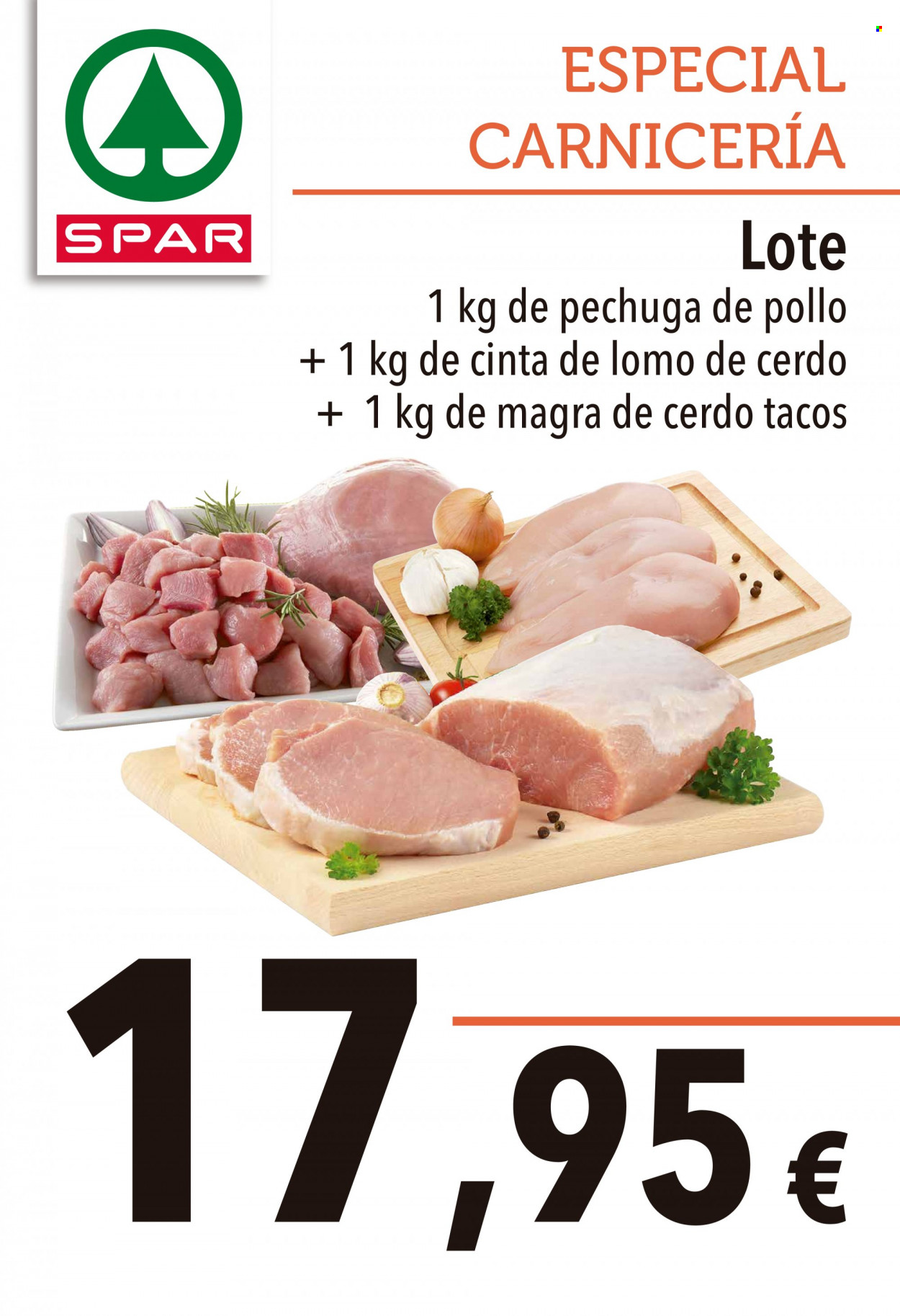 thumbnail - Folleto actual SPAR - 20/05/22 - 23/05/22 - Ventas - lomo, lomo de cerdo, cinta de lomo, pechuga de pollo, pollo. Página 1.