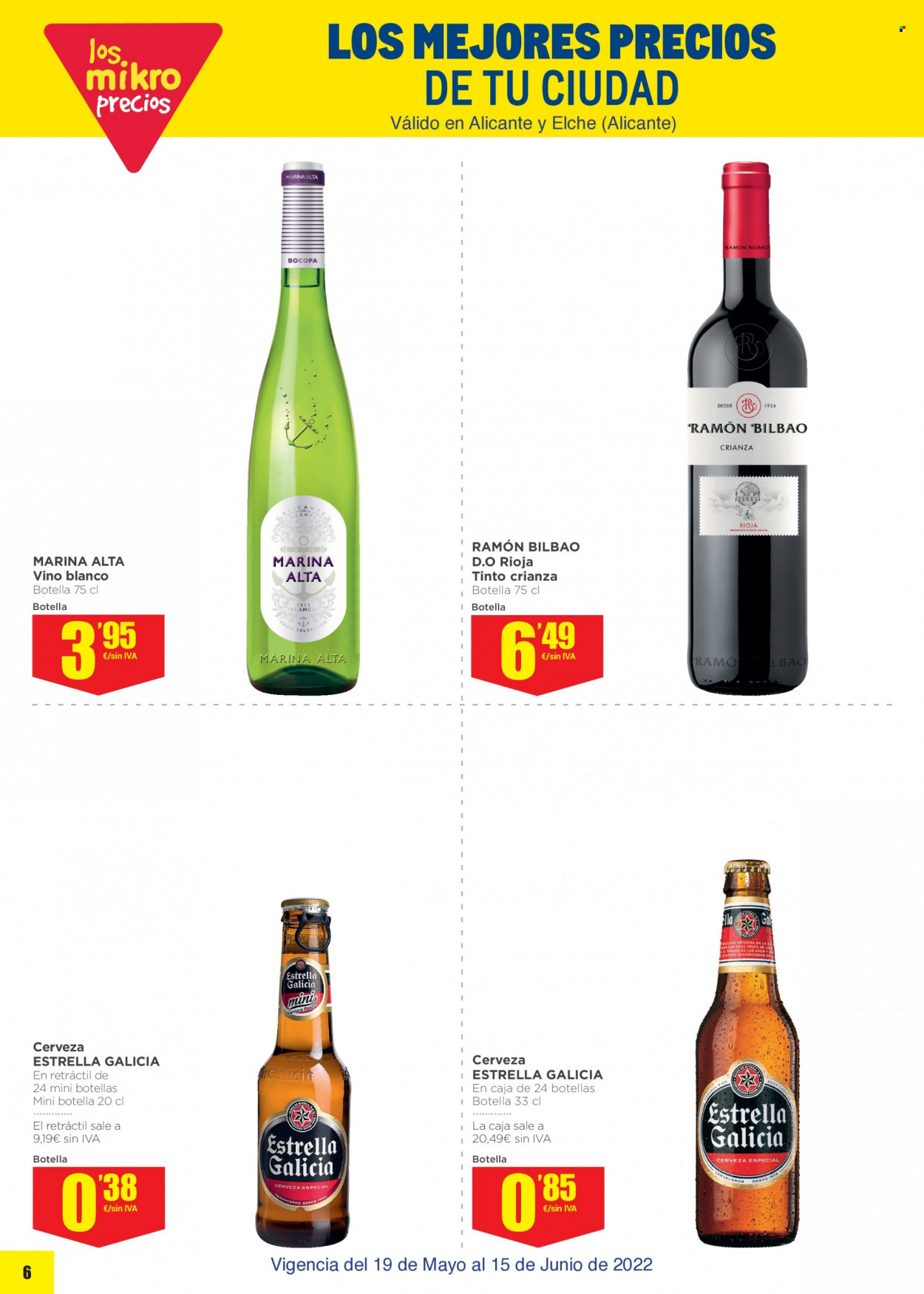 thumbnail - Folleto actual Makro - 19/05/22 - 15/06/22 - Ventas - Estrella Galicia, cerveza, LG, vino, vino blanco, Rioja, Crianza. Página 5.