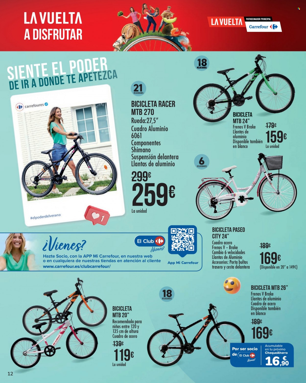 thumbnail - Folleto actual Carrefour - 22/06/22 - 22/07/22 - Ventas - bicicleta, Shimano. Página 16.