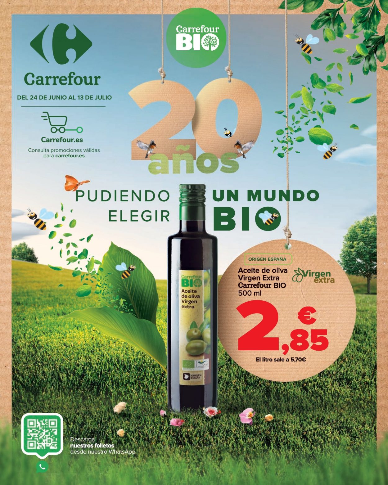 thumbnail - Folleto actual Carrefour - 24/06/22 - 13/07/22 - Ventas - aceite de oliva, aceite de oliva extra virgen. Página 1.