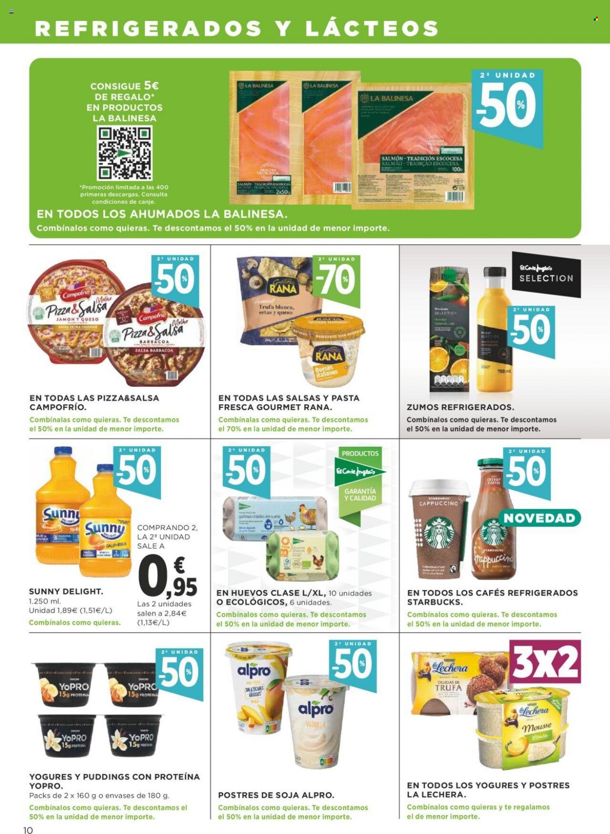 thumbnail - Folleto actual Supercor supermercados - 30/06/22 - 13/07/22 - Ventas - Campofrío, postre, salmón, Alpro, pizza, La Lechera, trufa, pasta, pasta fresca. Página 10.