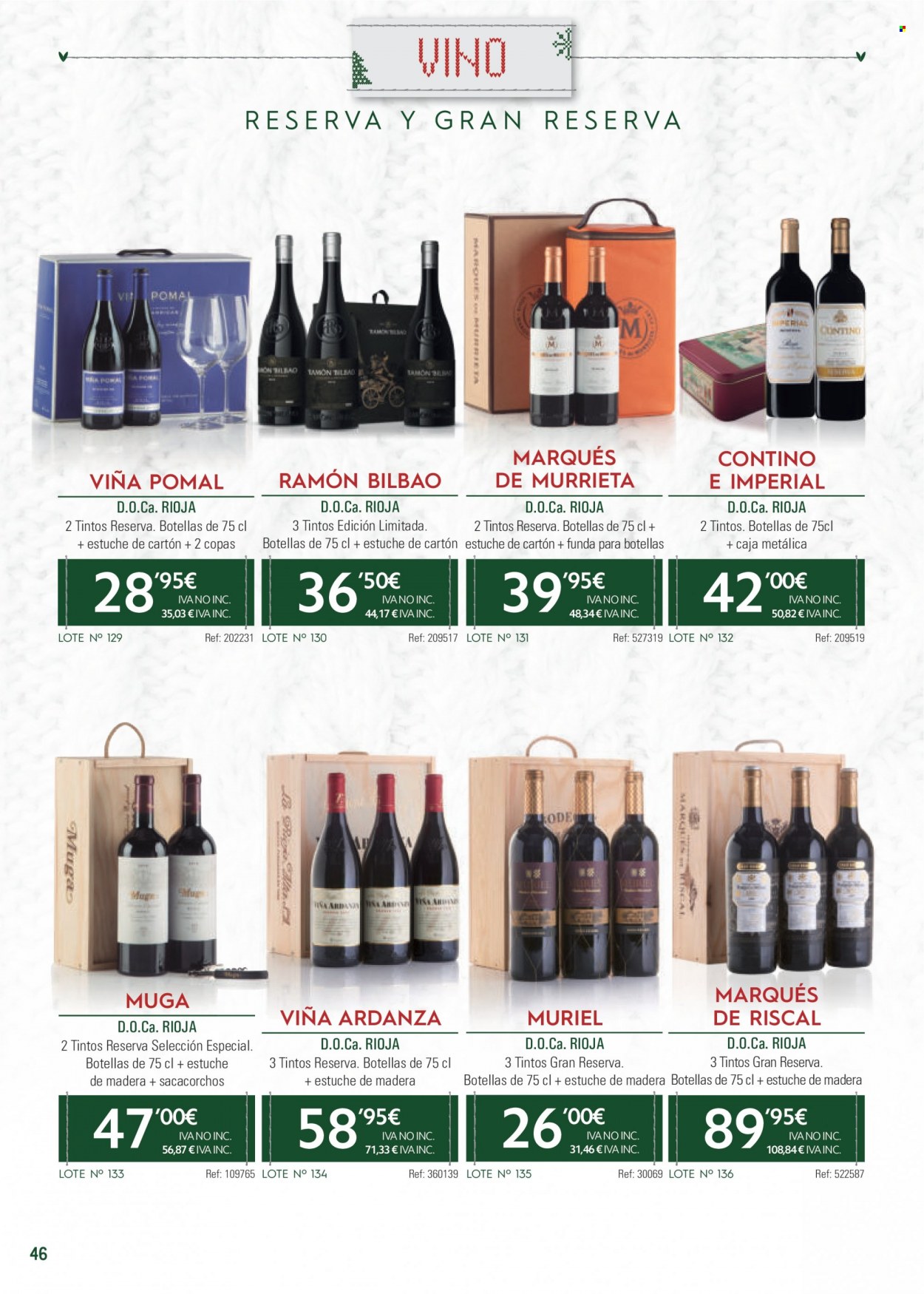 thumbnail - Folleto actual Makro - 03/10/22 - 05/01/23 - Ventas - bebida alcohólica, Gran Reserva, Sardo, vino, Rioja, sacacorchos. Página 46.