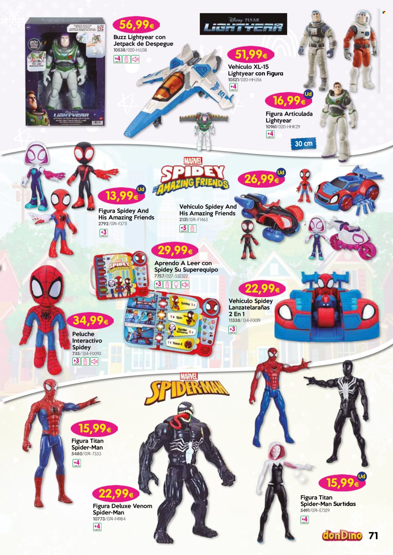thumbnail - Folleto actual Don Dino - 04/11/22 - 20/12/22 - Ventas - Spiderman, Marvel, peluche. Página 71.
