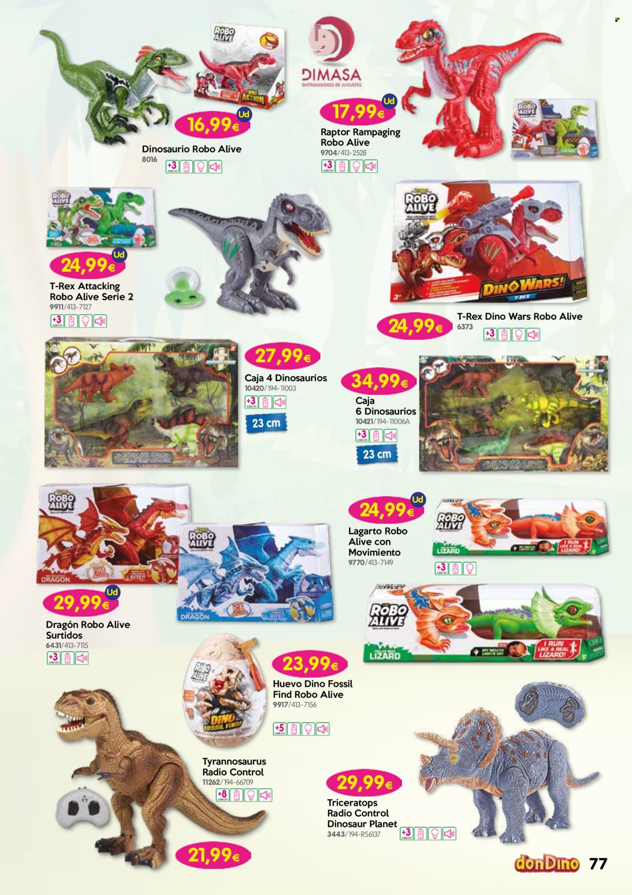 thumbnail - Folleto actual Don Dino - 04/11/22 - 20/12/22 - Ventas - dinosaurio, juguete. Página 77.