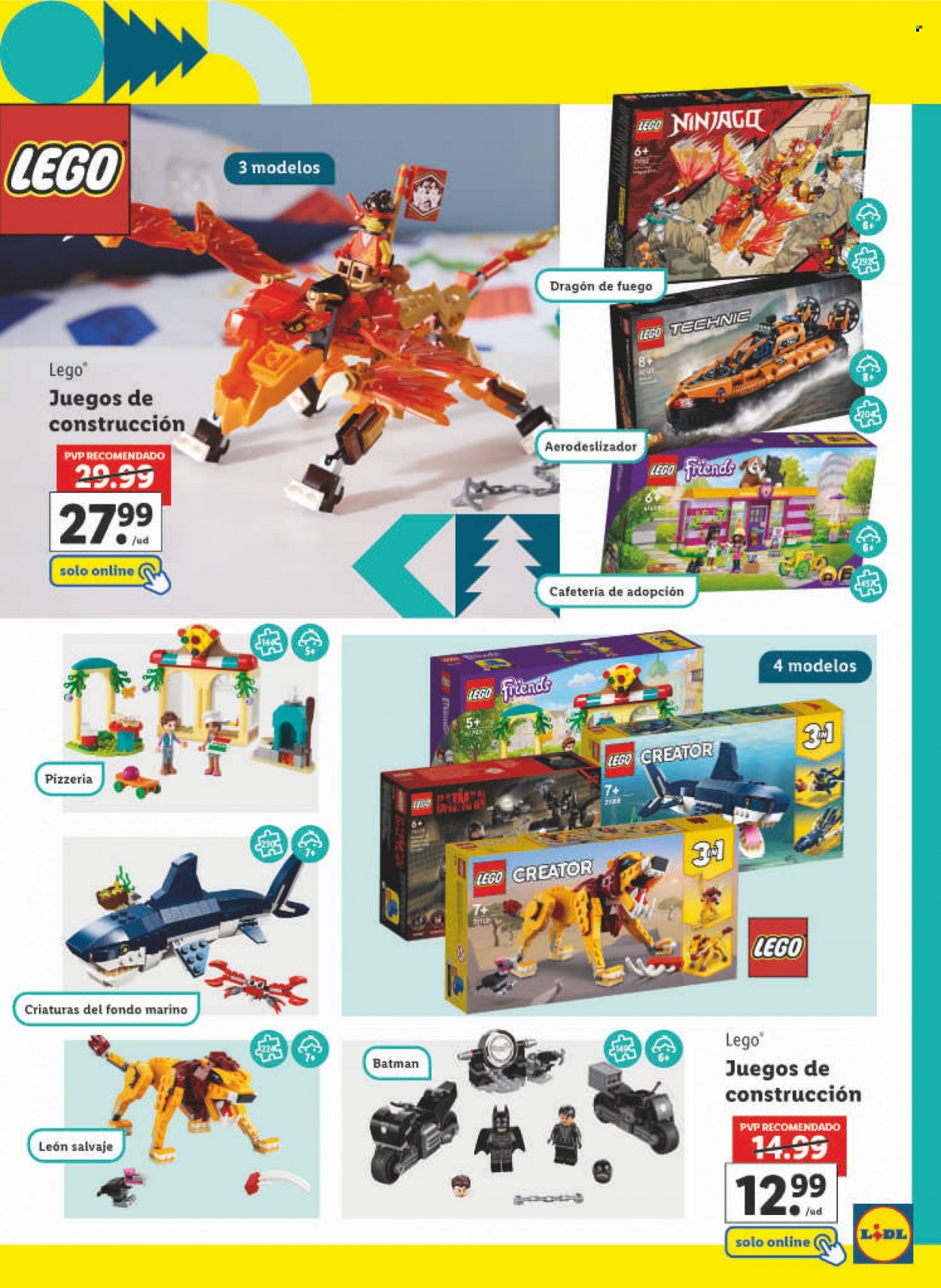 thumbnail - Folleto actual Lidl - 27/10/22 - 15/12/22 - Ventas - Batman, LEGO, juguete educativo, LEGO Creator, LEGO Friends, LEGO Ninjago. Página 167.