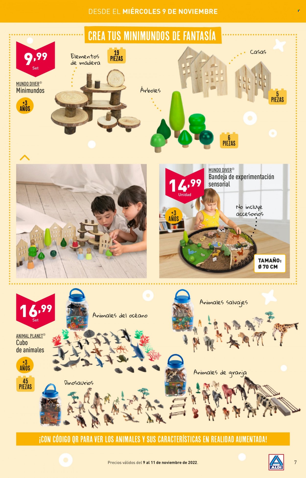 thumbnail - Folleto actual Aldi - Ventas - juguete, juguete de madera, centro de actividades, juguete educativo. Página 7.