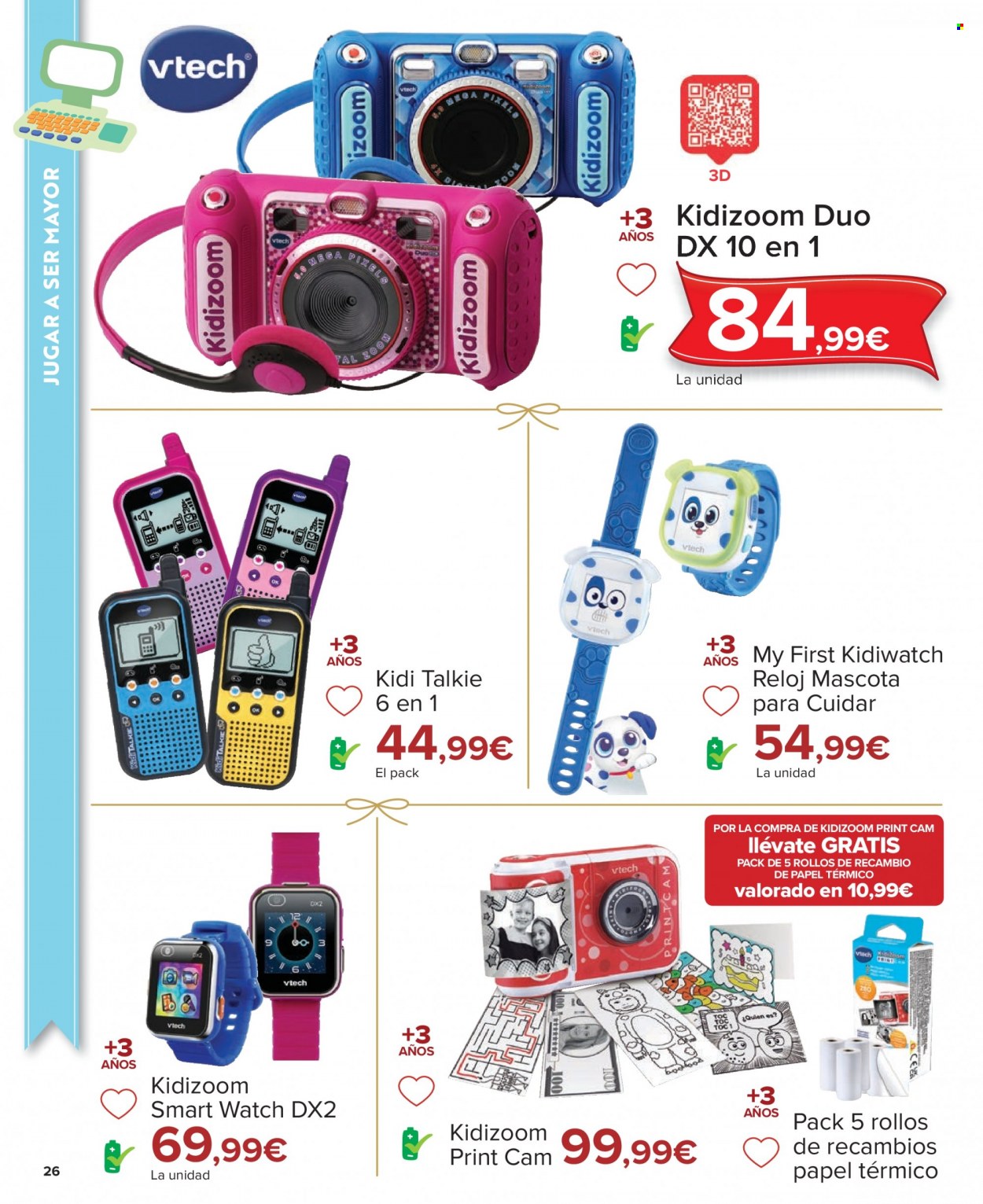 thumbnail - Folleto actual Carrefour - 04/11/22 - 24/12/22 - Ventas - Walkie Talkie, reloj, DX2, smartwatch, cámara digital. Página 26.
