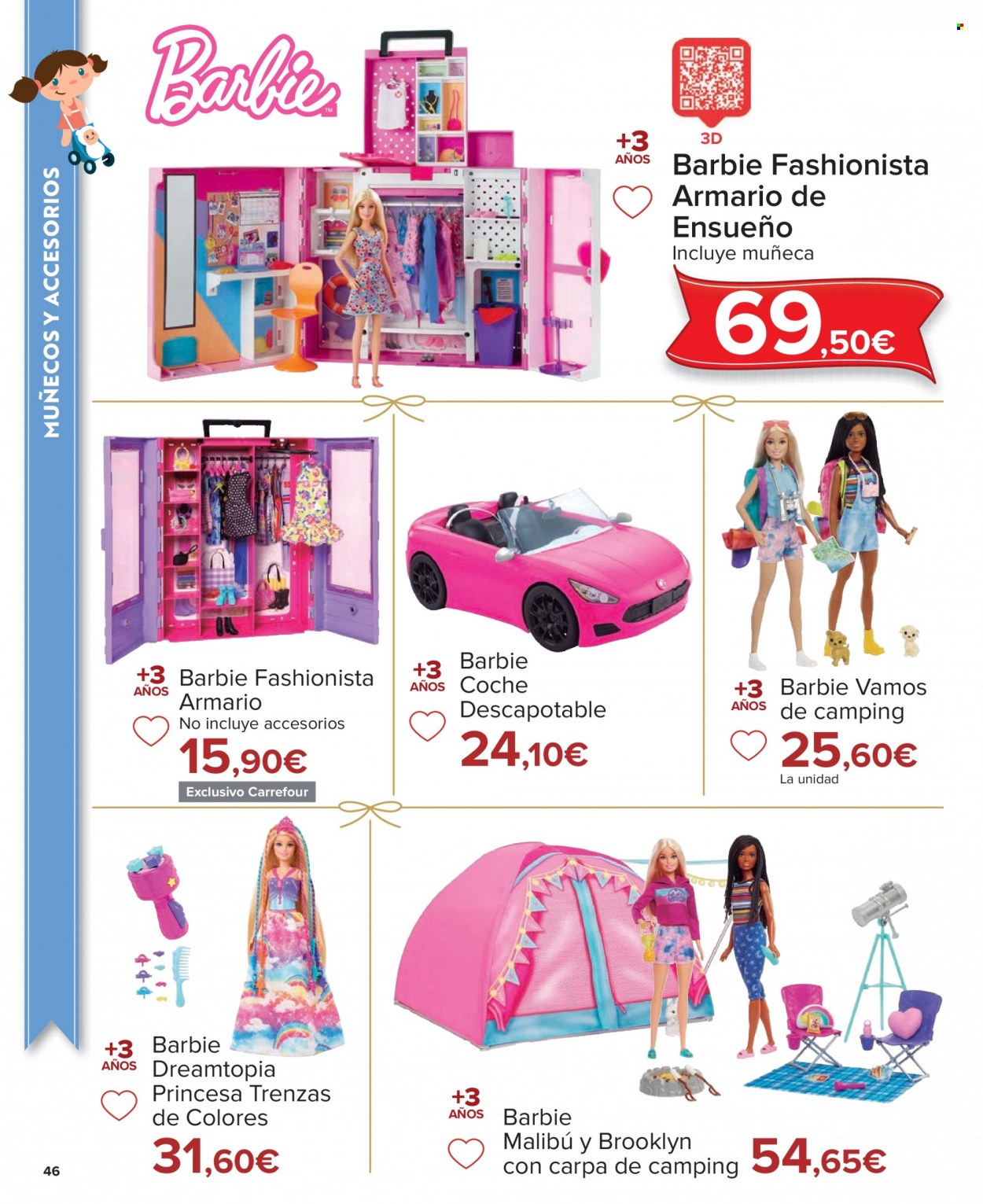 thumbnail - Folleto actual Carrefour - 04/11/22 - 24/12/22 - Ventas - Barbie, juguete, muñeca, coche. Página 46.