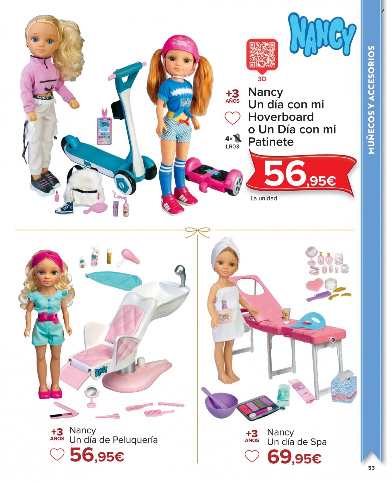 thumbnail - Folleto actual Carrefour - 04/11/22 - 24/12/22 - Ventas - juguete, muñeca, Nancy, patinete. Página 53.