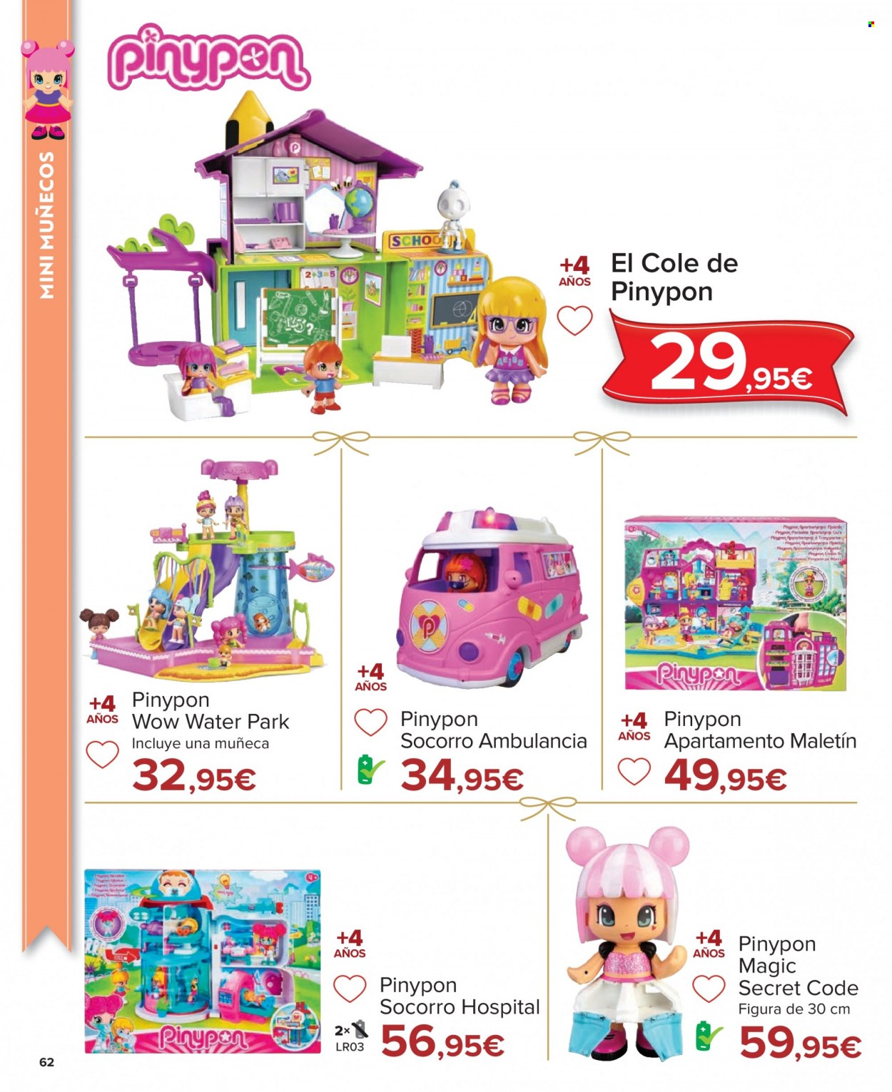 thumbnail - Folleto actual Carrefour - 04/11/22 - 24/12/22 - Ventas - juguete, Pinypon, ambulancia, maletín. Página 62.