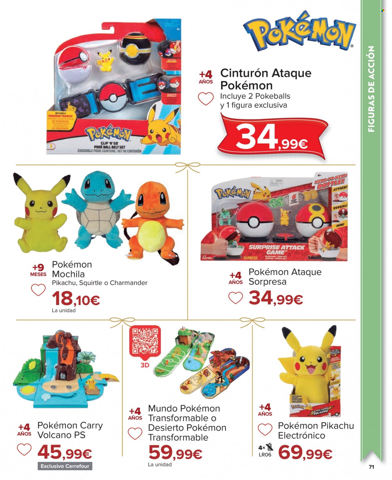 thumbnail - Folleto actual Carrefour - 04/11/22 - 24/12/22 - Ventas - cinturón, Pokémon, mochila. Página 71.