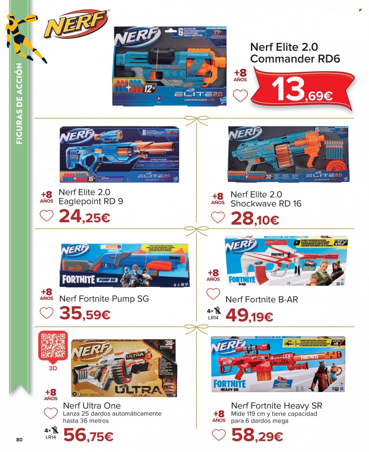thumbnail - Folleto actual Carrefour - 04/11/22 - 24/12/22 - Ventas - juguete, Nerf, Nerf gun, Fortnite. Página 80.