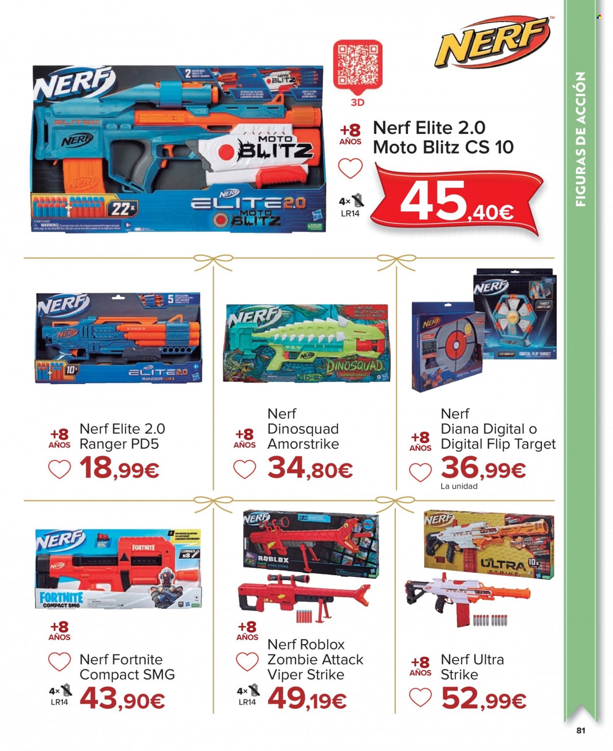 thumbnail - Folleto actual Carrefour - 04/11/22 - 24/12/22 - Ventas - juguete, Nerf, Nerf gun, Fortnite, Roblox. Página 81.