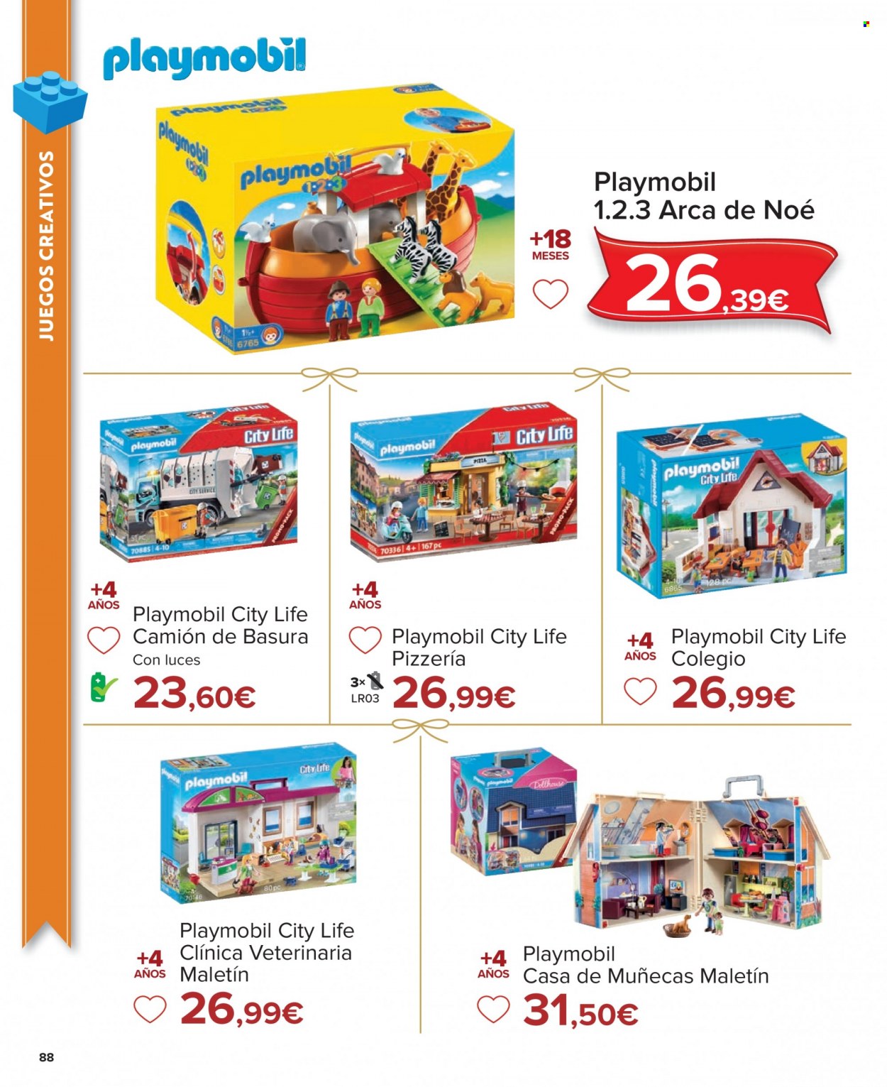 thumbnail - Folleto actual Carrefour - 04/11/22 - 24/12/22 - Ventas - camión, Playmobil, maletín, accesorios para muñecas, casa de muñecas. Página 88.
