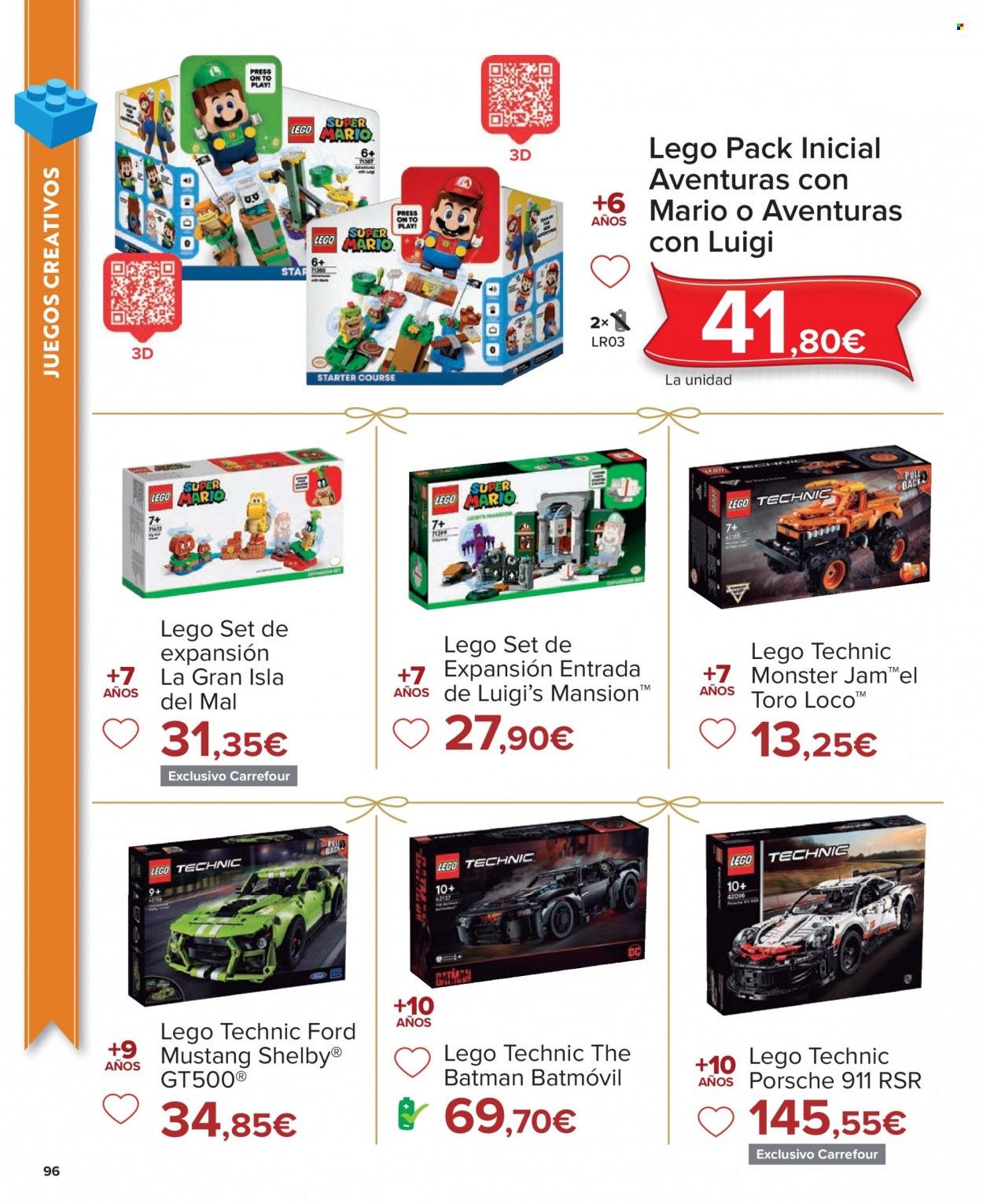 thumbnail - Folleto actual Carrefour - 04/11/22 - 24/12/22 - Ventas - LEGO, Monster Truck, Batman, coche. Página 96.