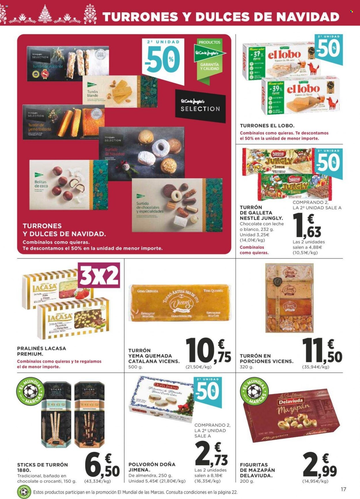 thumbnail - Folleto actual Supercor supermercados - 17/11/22 - 30/11/22 - Ventas - polvorón, Nestlé, praliné, turrón, figuritas de mazapán. Página 17.