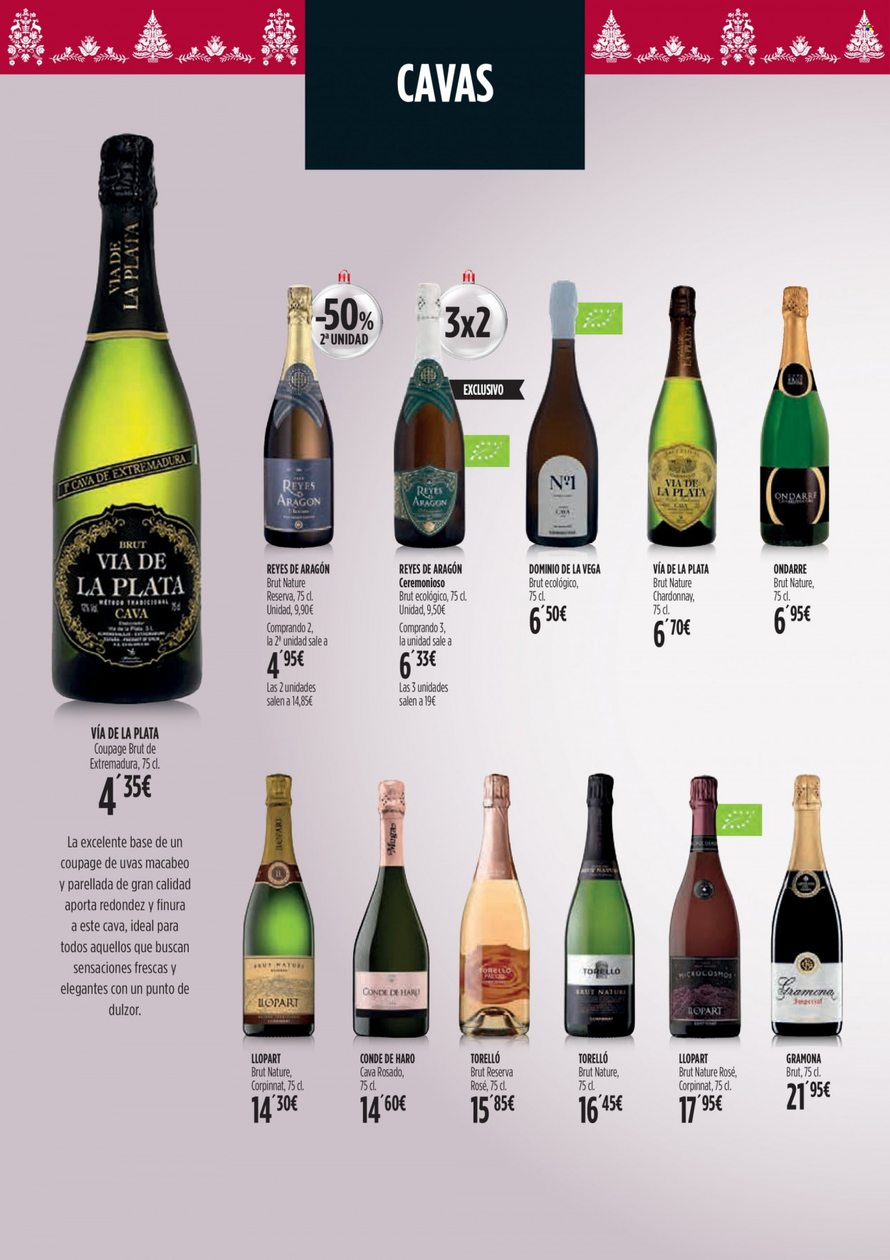 thumbnail - Folleto actual Hipercor - 17/11/22 - 05/01/23 - Ventas - bebida alcohólica, brut, Cava, Chardonnay, vino espumoso. Página 26.