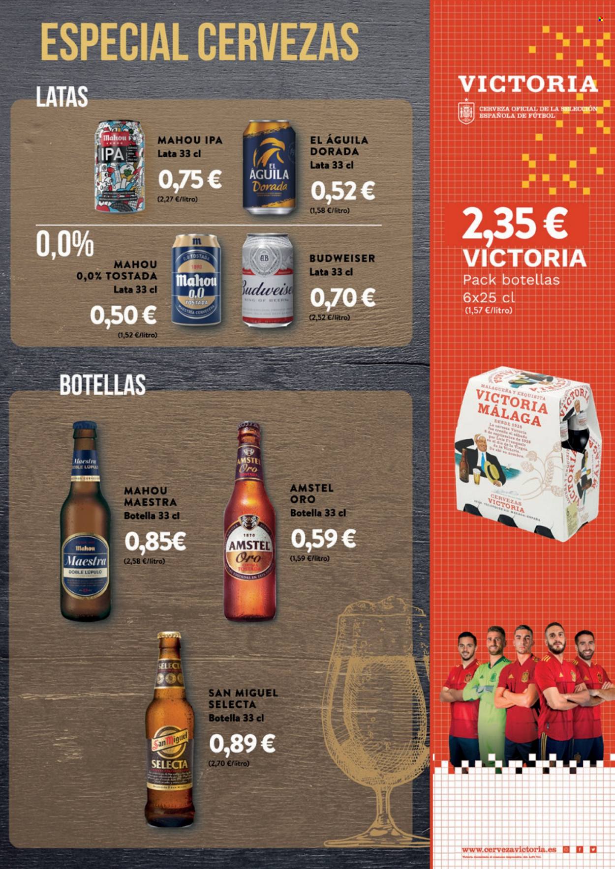 thumbnail - Folleto actual Supermercados Plaza - 16/11/22 - 30/11/22 - Ventas - Budweiser, Mahou, San Miguel, cerveza, Amstel, El Águila. Página 21.