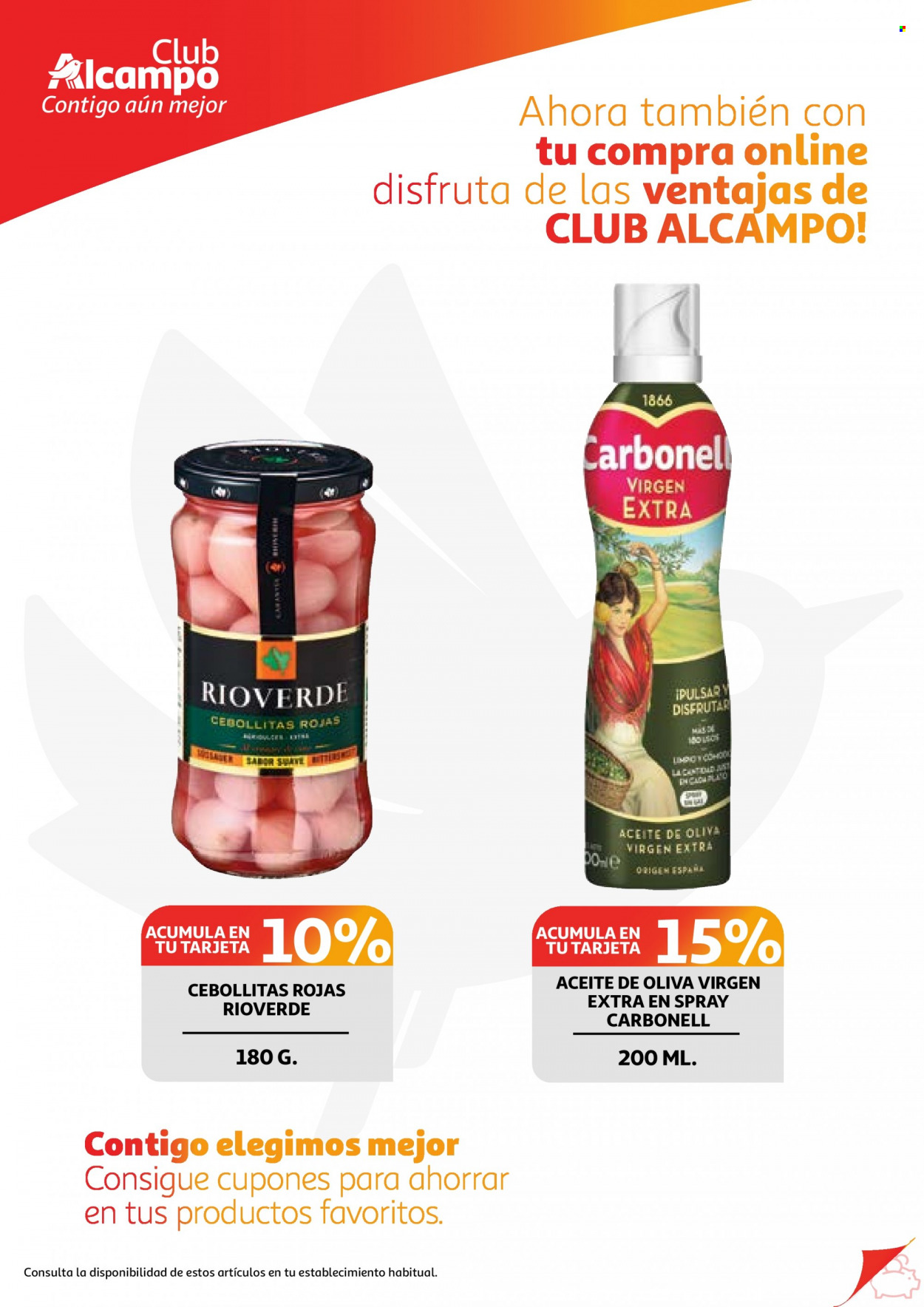 thumbnail - Folleto actual Alcampo - 22/11/22 - 28/11/22 - Ventas - cebolletas, Carbonell, aceite, aceite de oliva, aceite de oliva extra virgen, plato. Página 9.